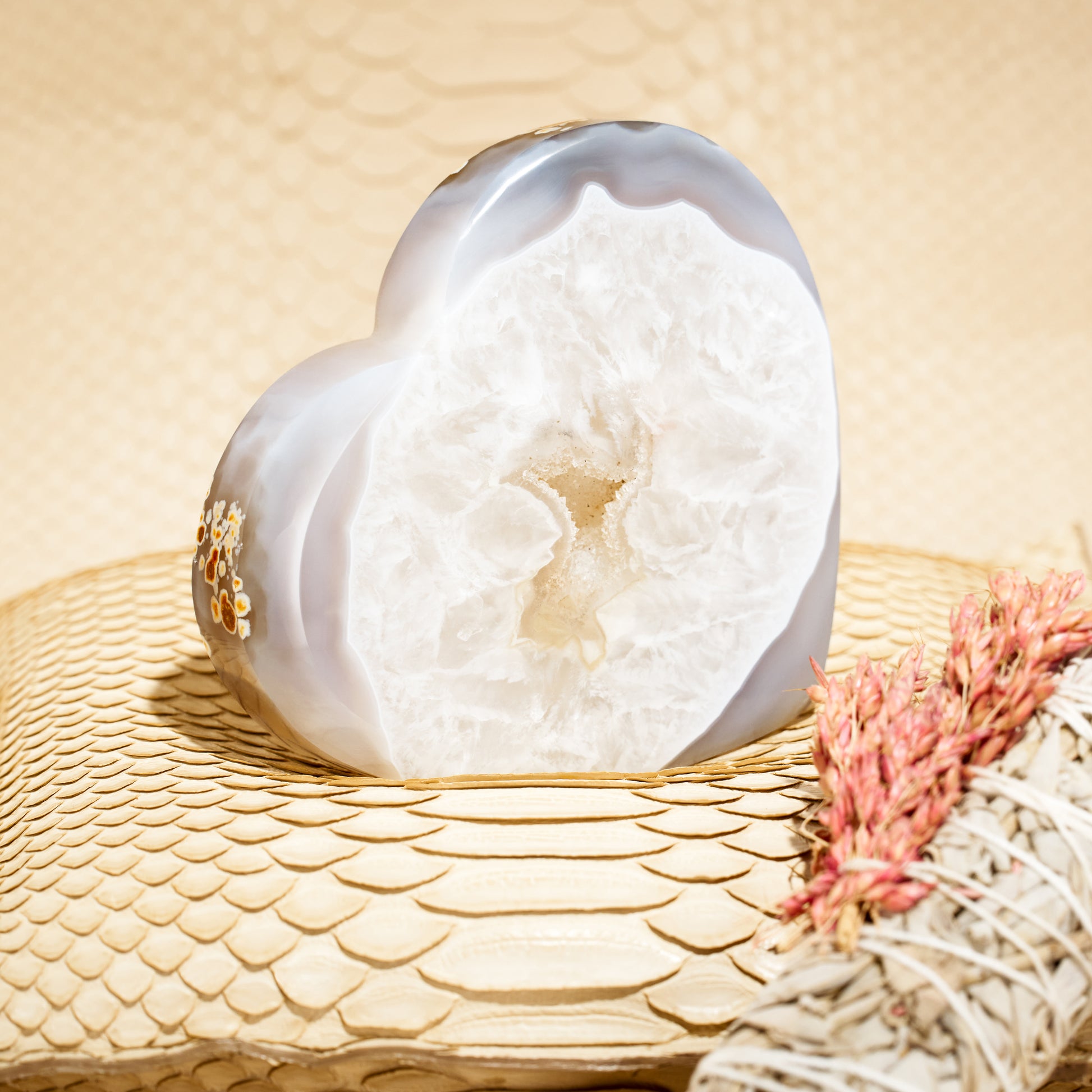 Amethyst Geode Heart