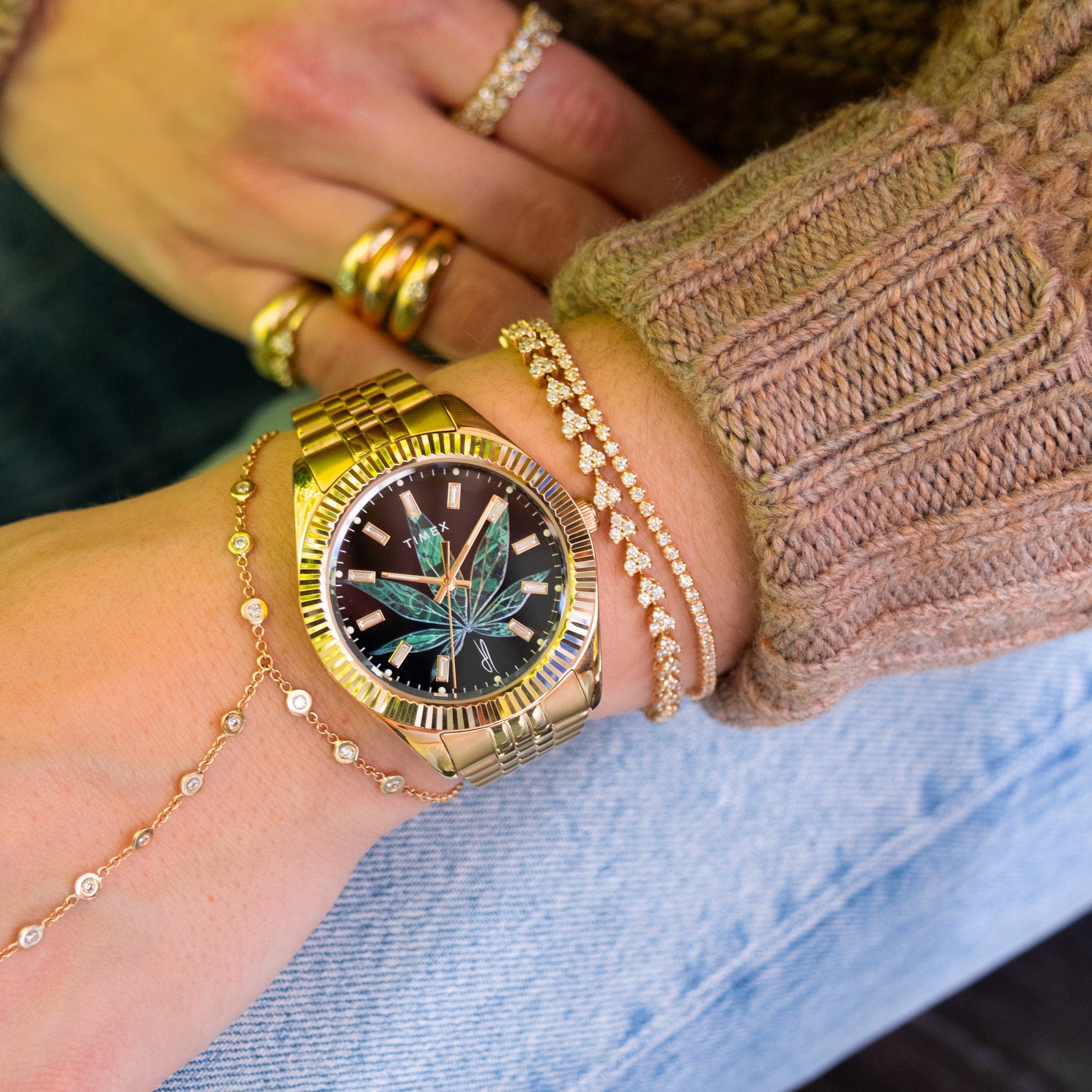 Timex x Jacquie Aiche Legacy High Life Watch Black Enamel