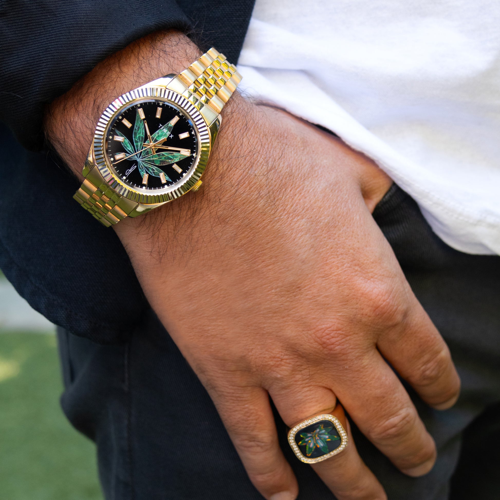 Timex x Jacquie Aiche Legacy High Life Watch Black Enamel