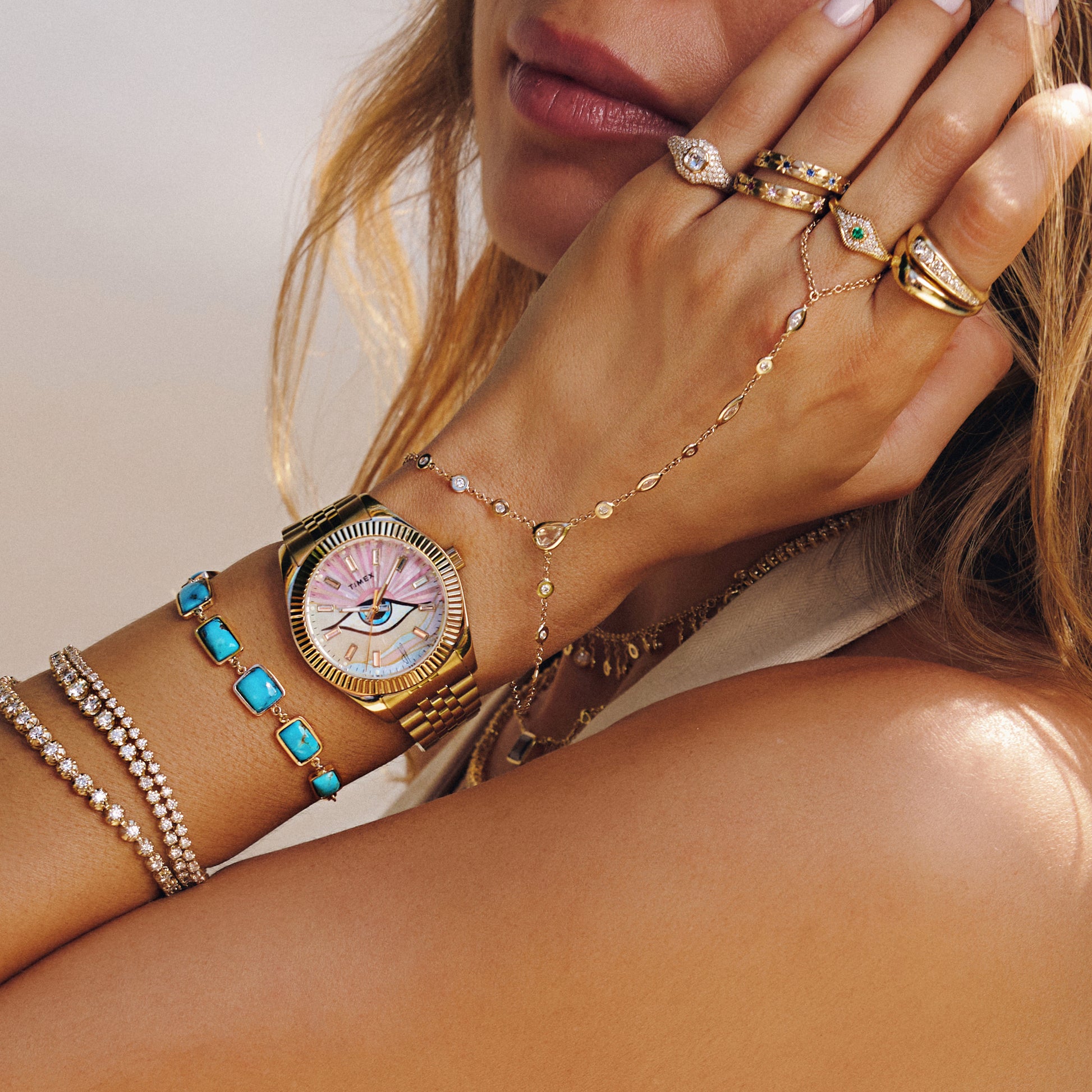 Timex x Jacquie Aiche Legacy Guiding Light Watch