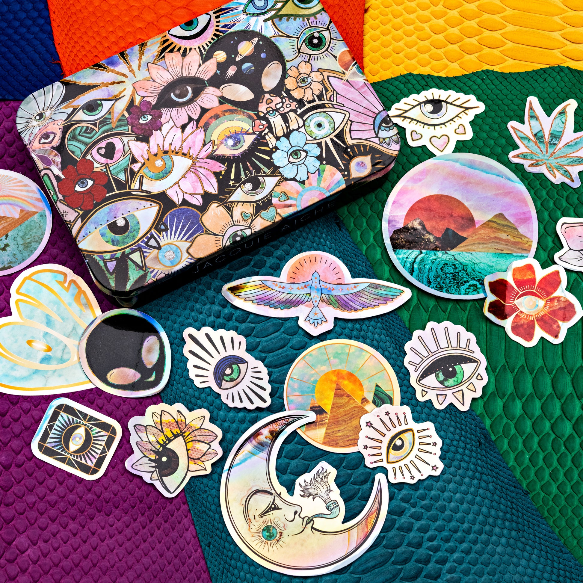 JA Motifs Sticker Tin Set
