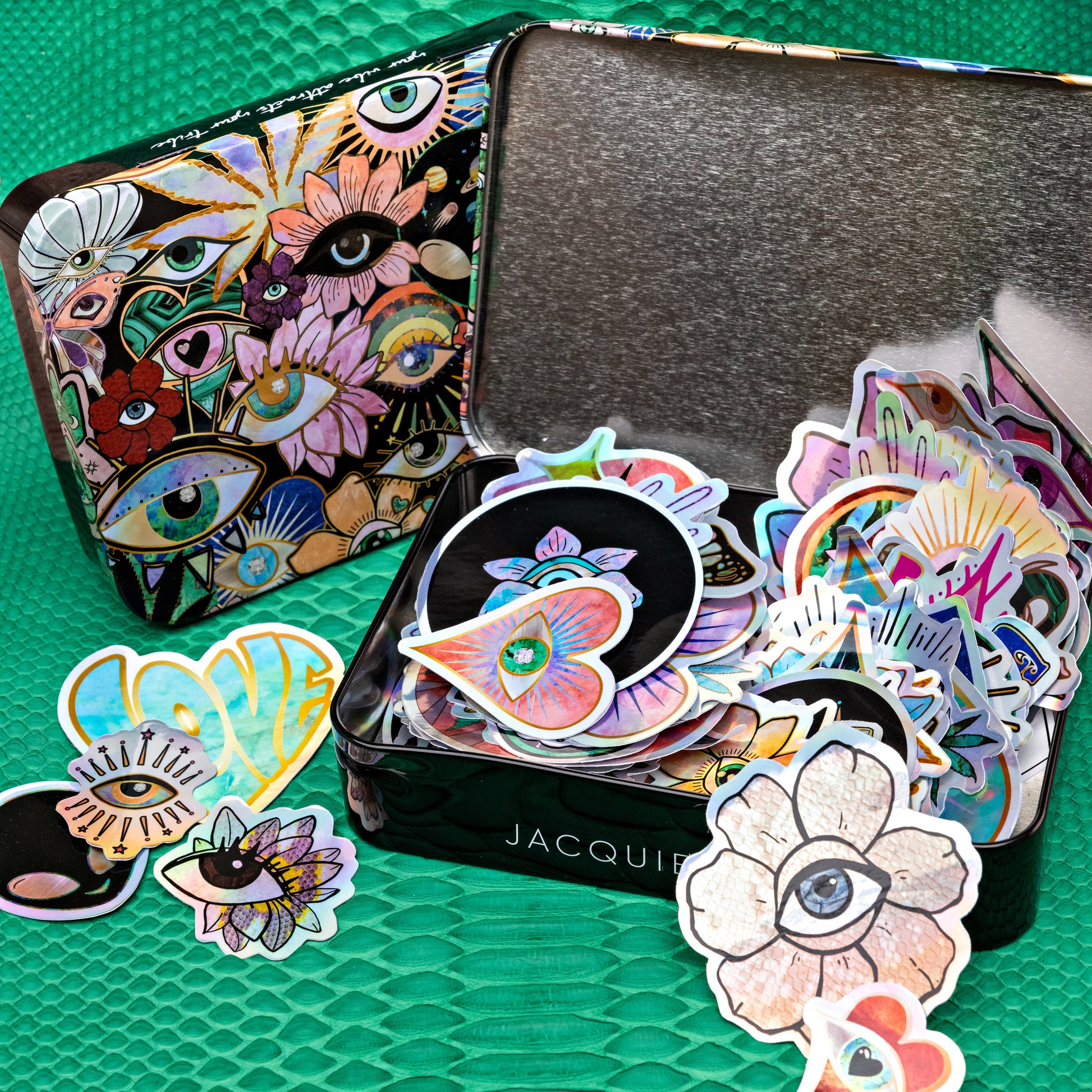 JA Motifs Sticker Tin Set