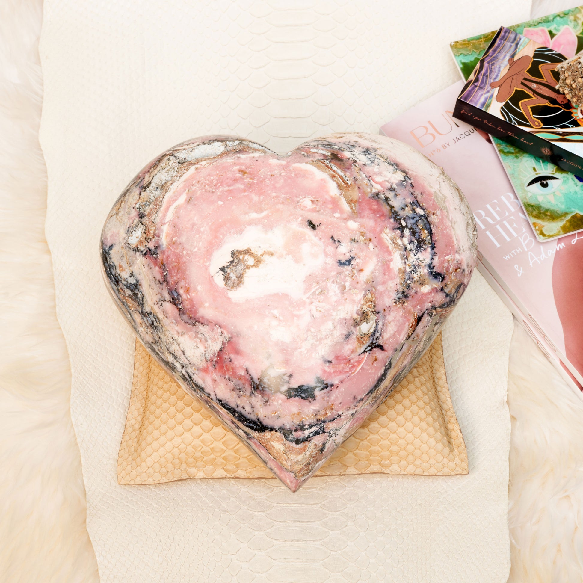 Pink Opal Heart