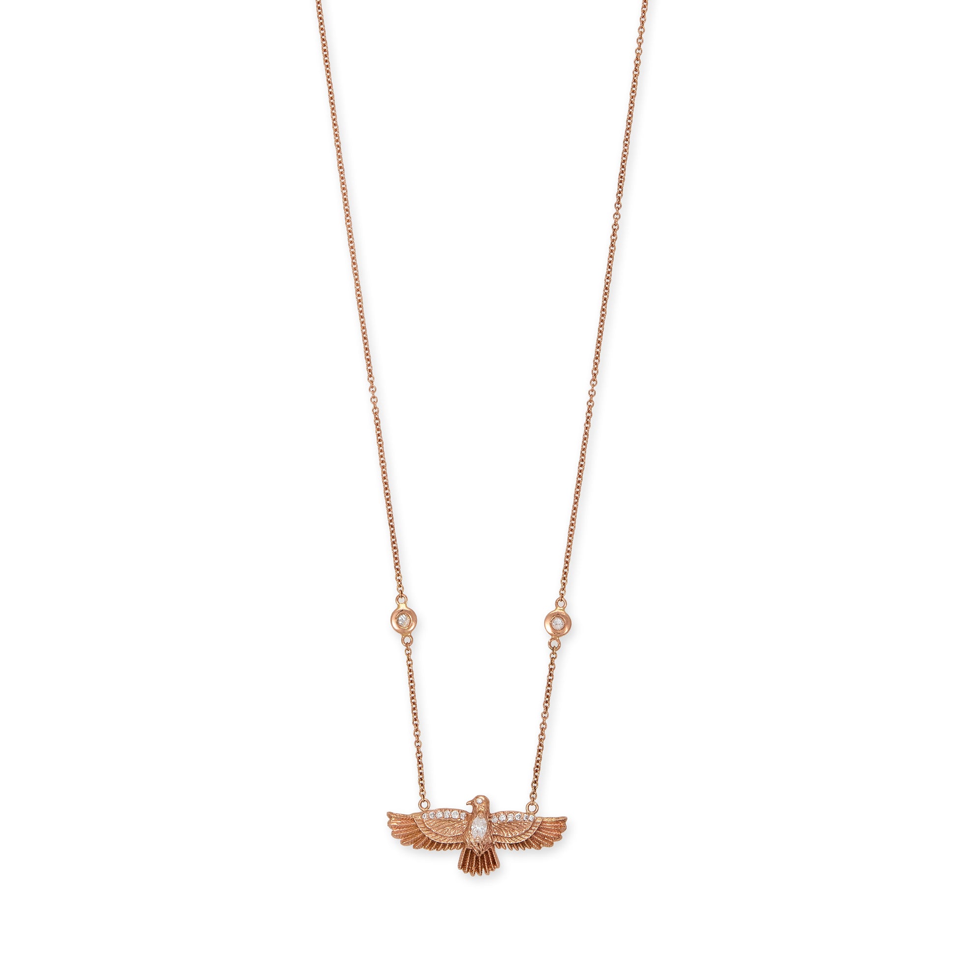 Small Thunderbird Diamond Necklace