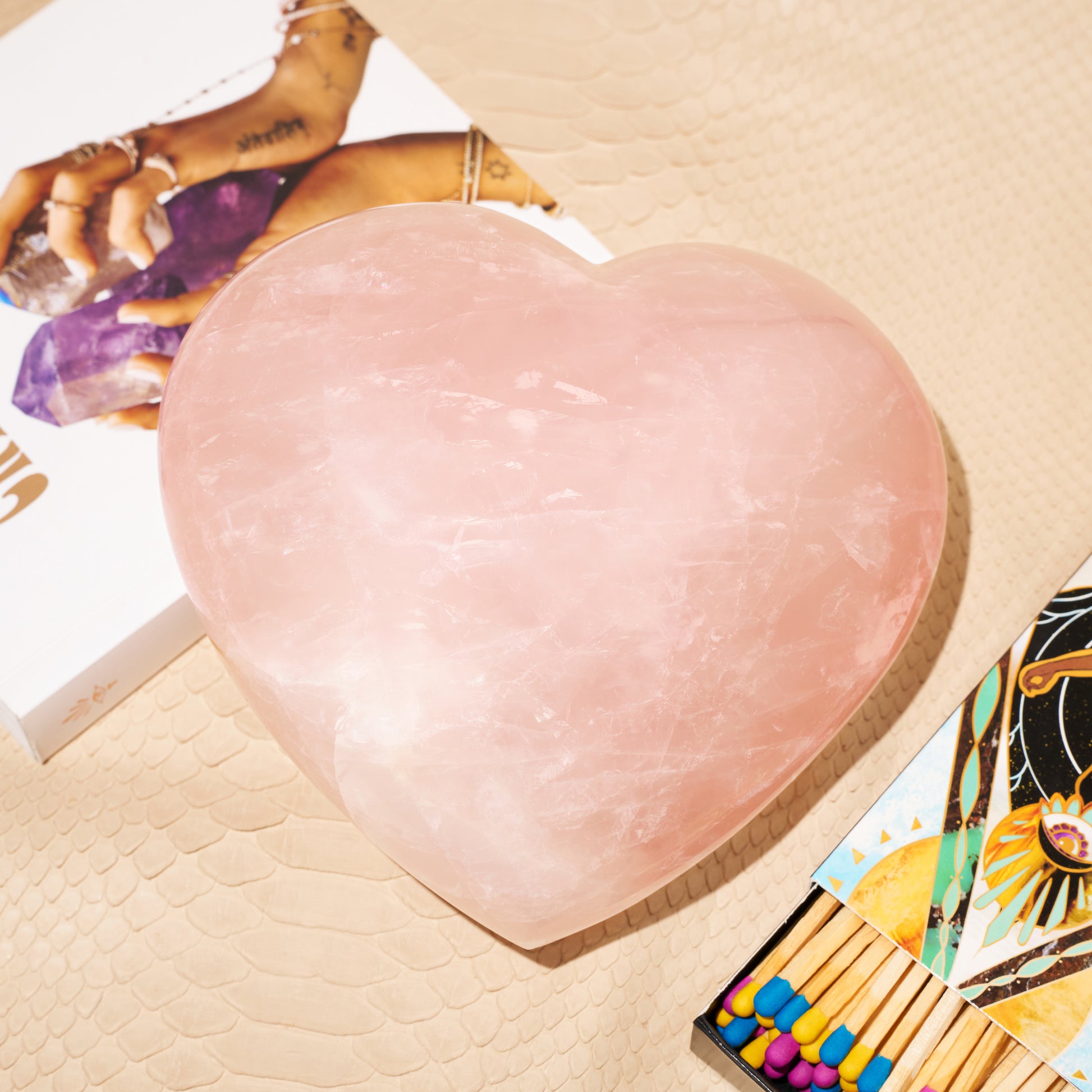 Rose Quartz Heart