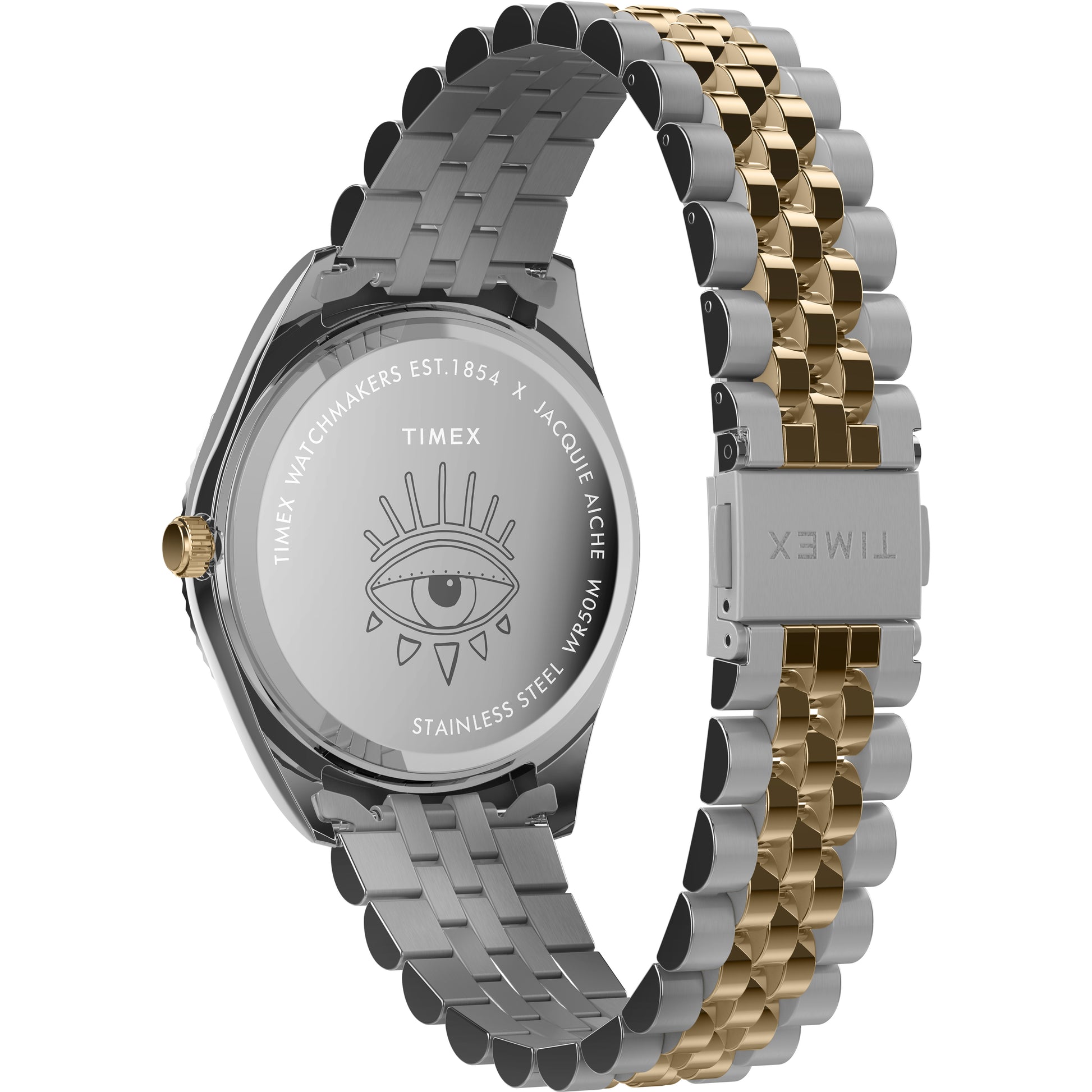 Timex x Jacquie Aiche Legacy Musings Watch Blue Mother of Pearl