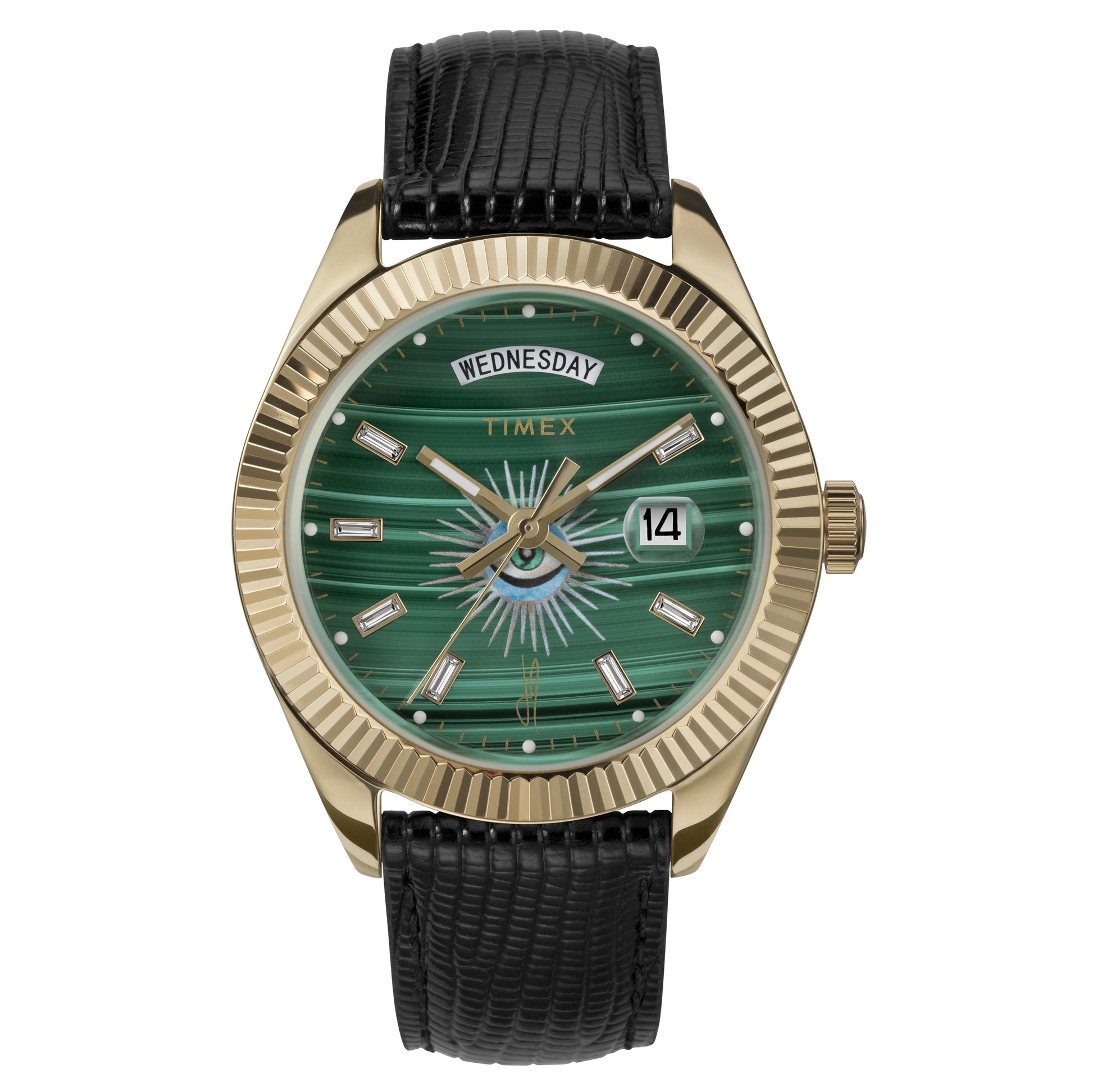 Timex x Jacquie Aiche Legacy Good Karma Watch Malachite
