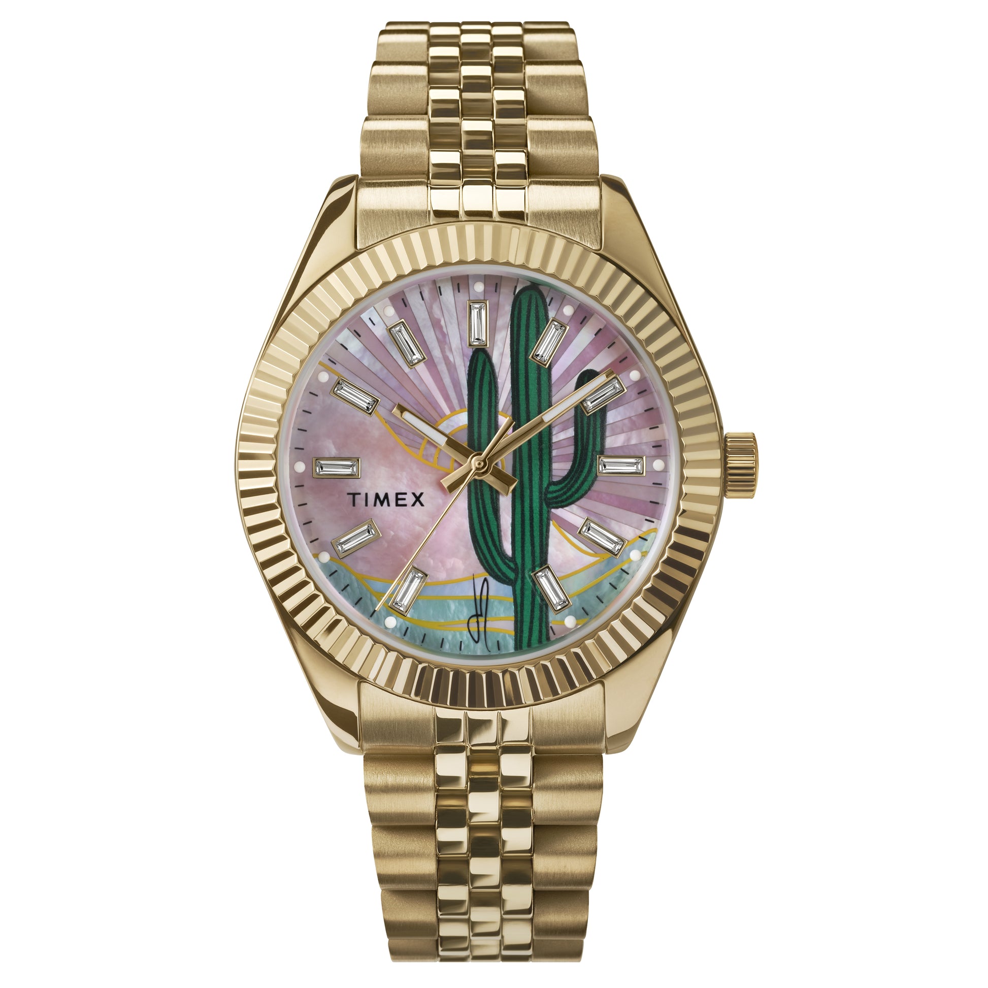 Timex x Jacquie Aiche Legacy Desert Daze Watch Mosaic Mother of Pearl