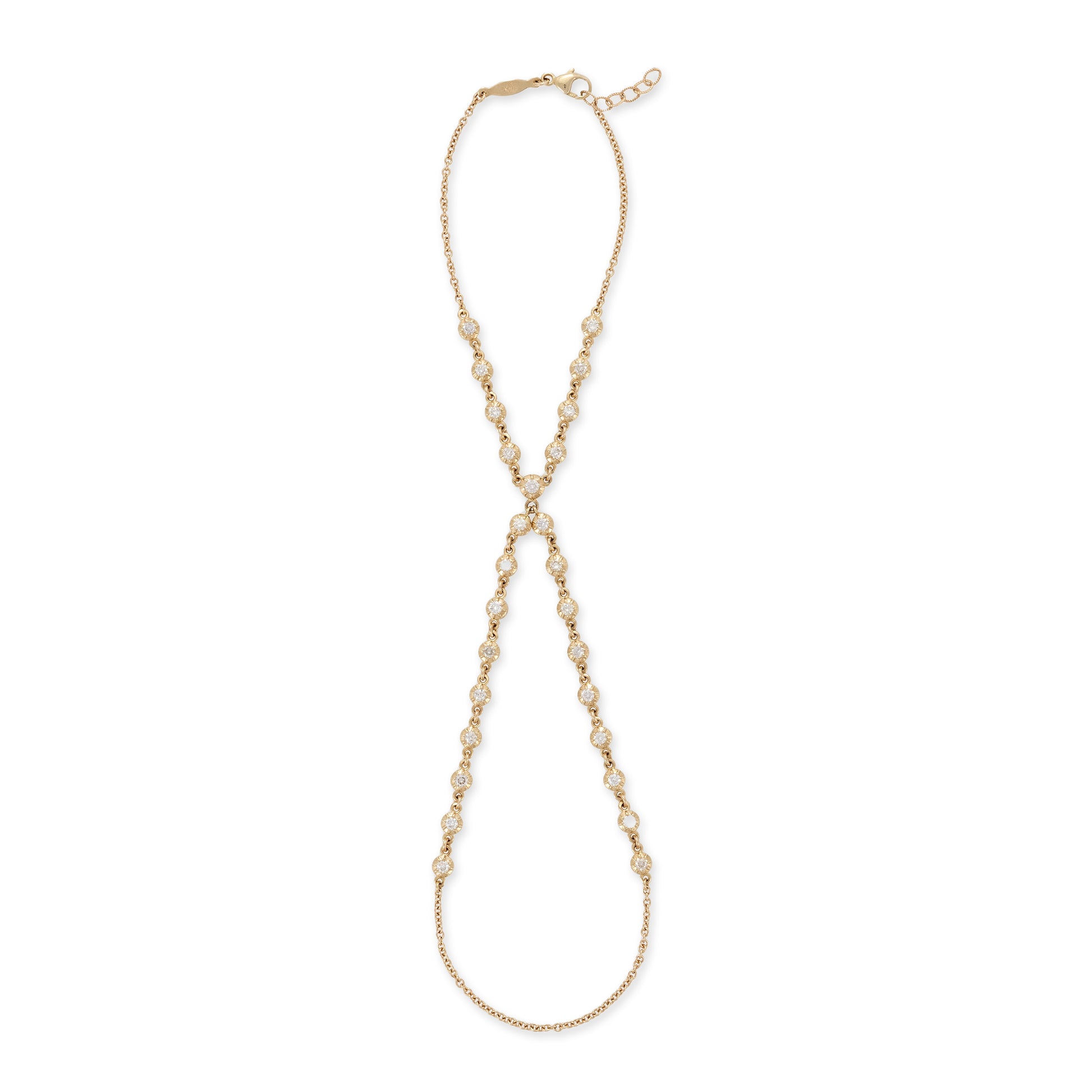 27 Sophia Diamond Double Stem Finger Bracelet