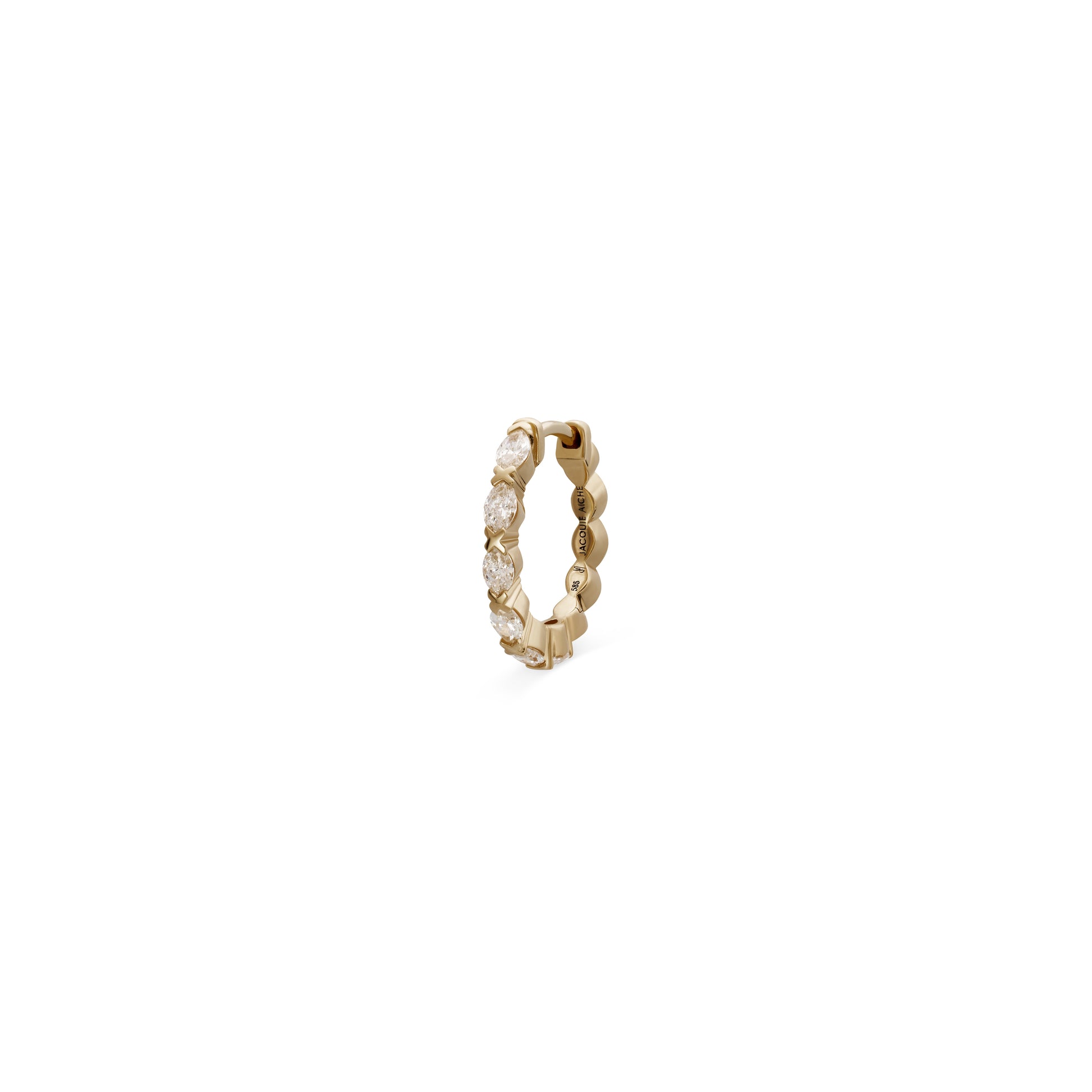 6 Marquise Diamond Mini Hoop