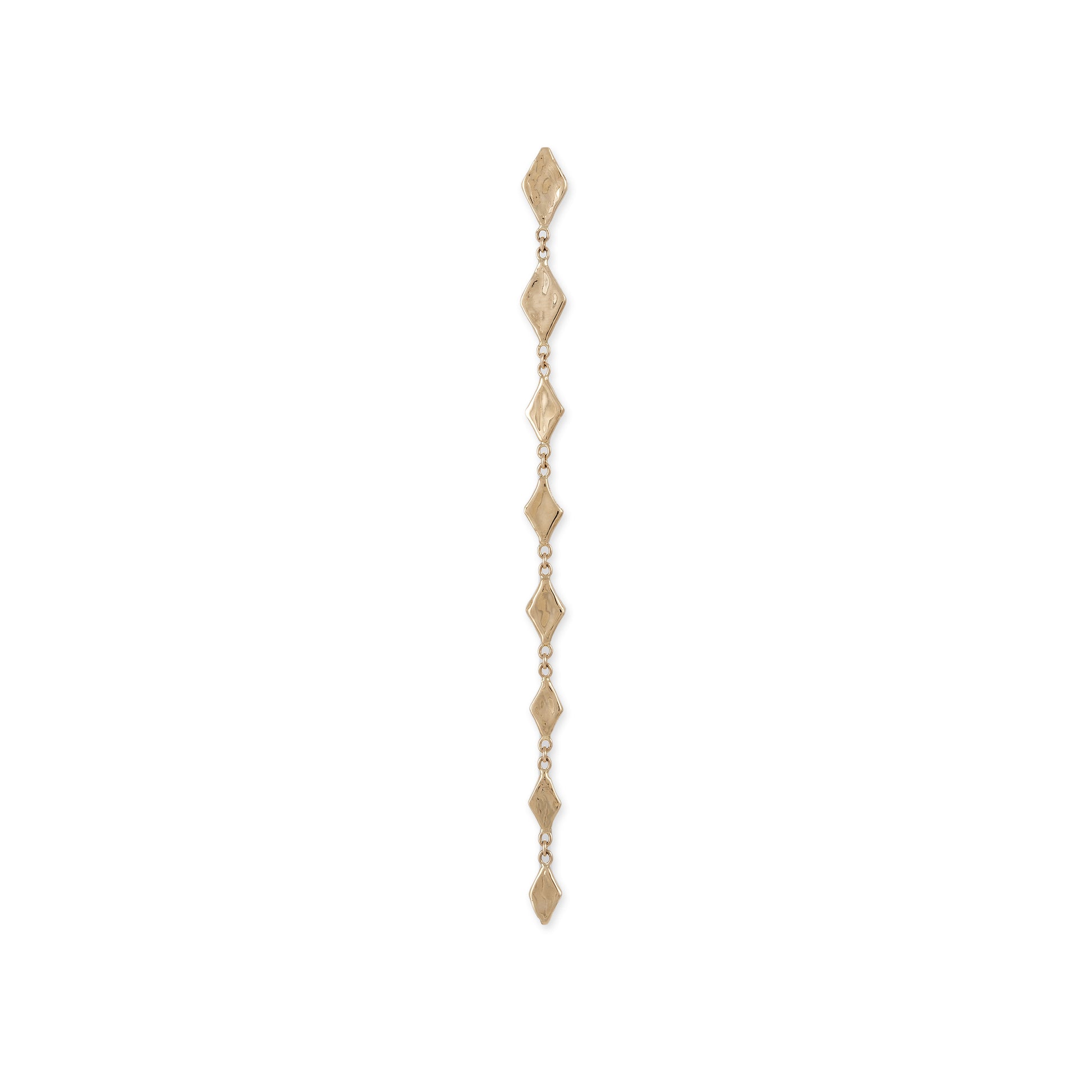 8 GRADUATED HAMMERED KITE SHAPE DROP STUD
