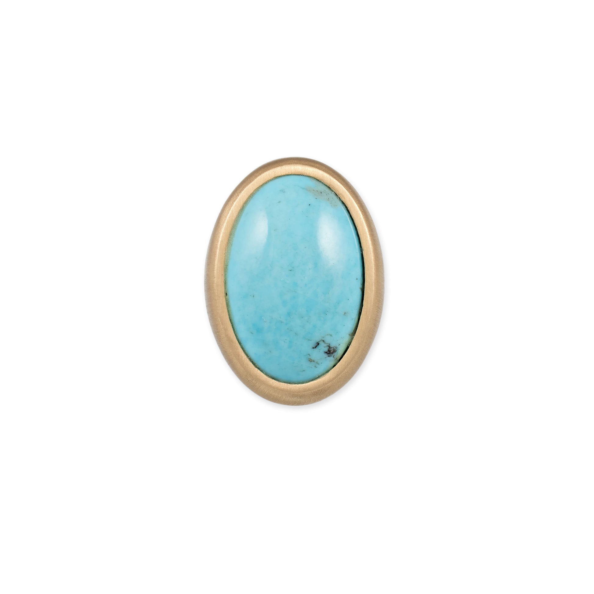 Large Smooth Oval Turquoise Ring