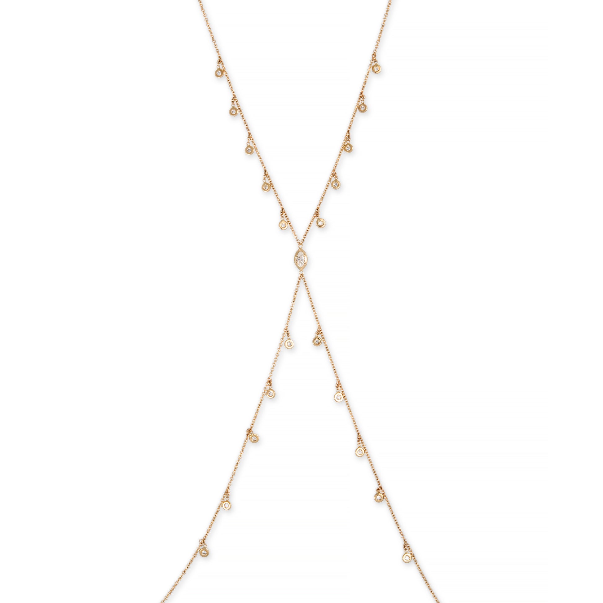 Sophia Marquise Diamond Center + 20 Shaker Bodychain