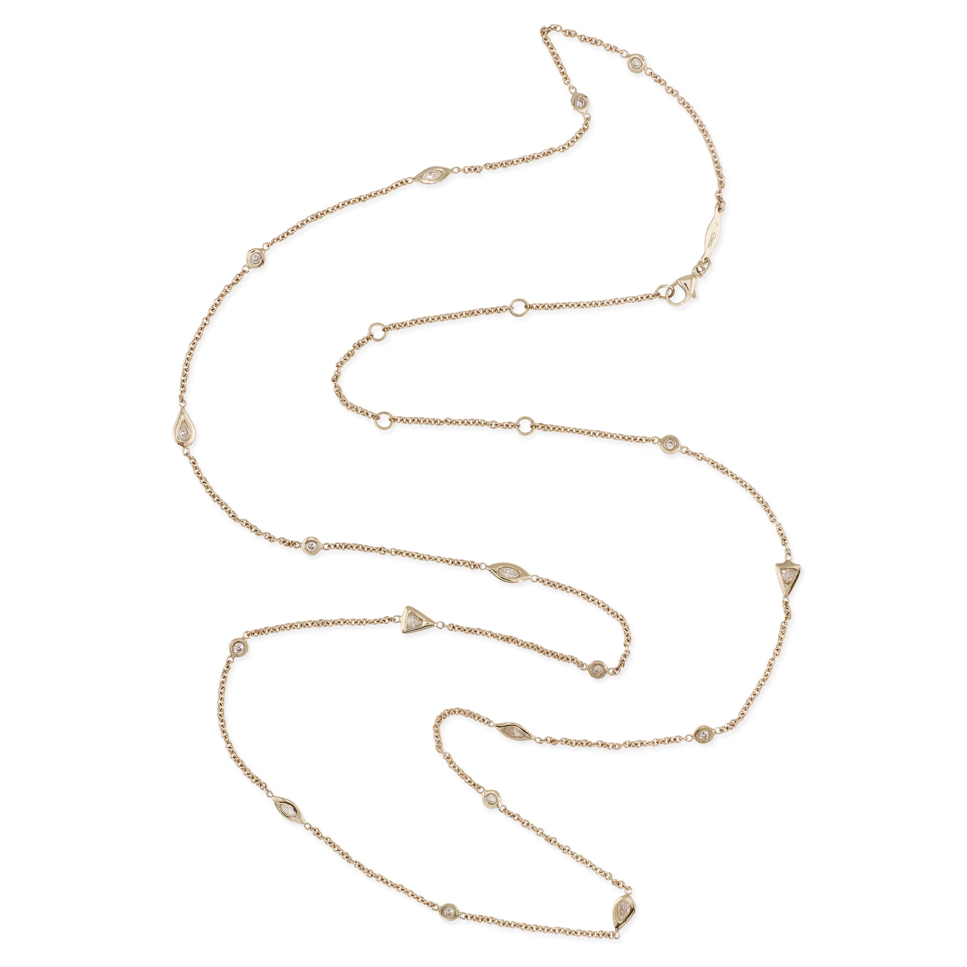 Multi Diamond Shape Belly Chain