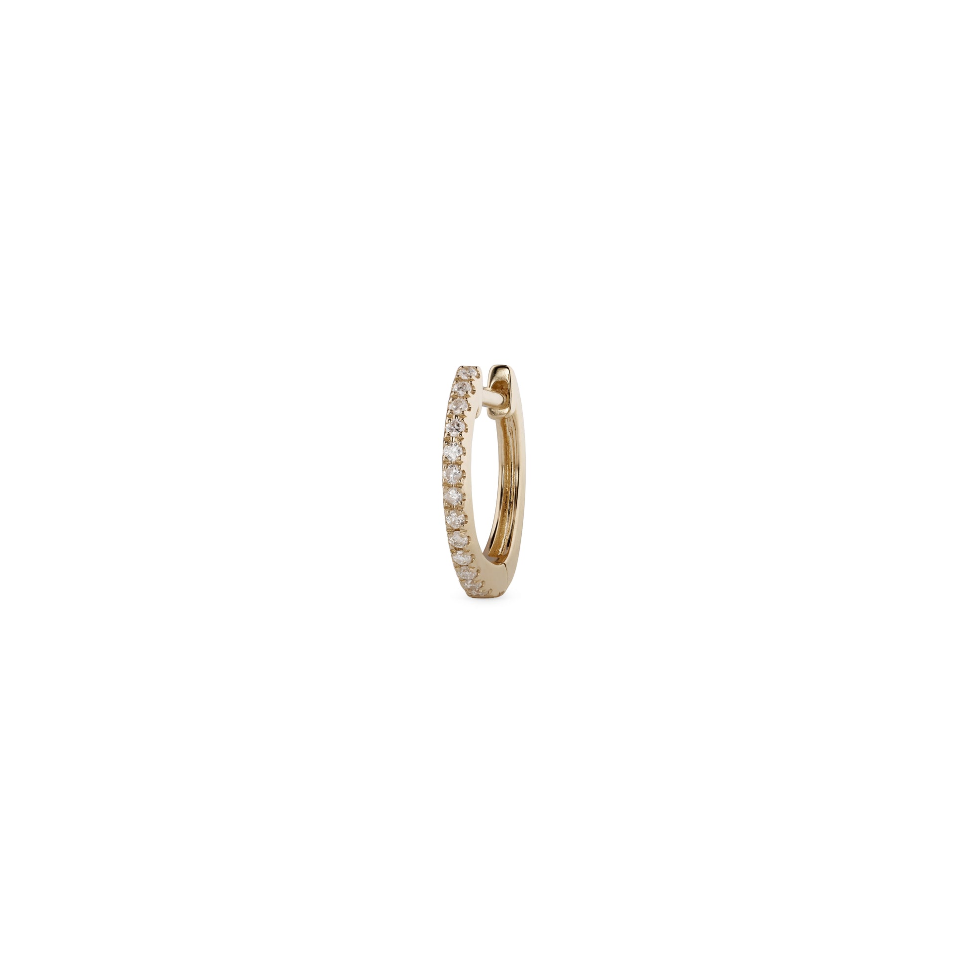 Pave Diamond Mini Hoop