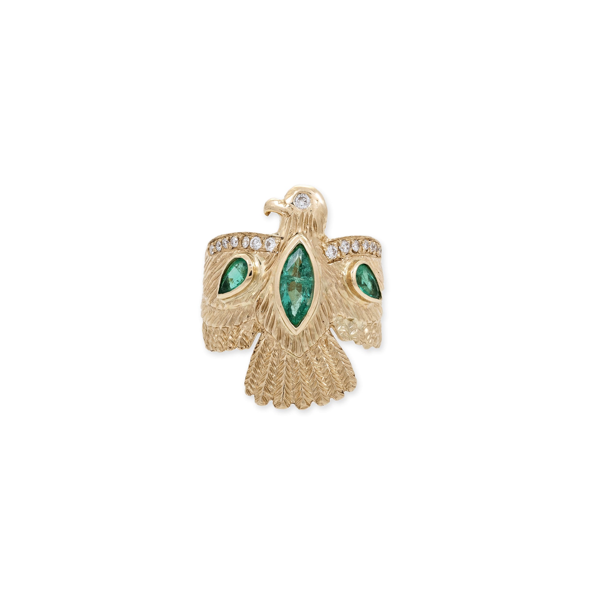 Emerald Thunderbird Ring