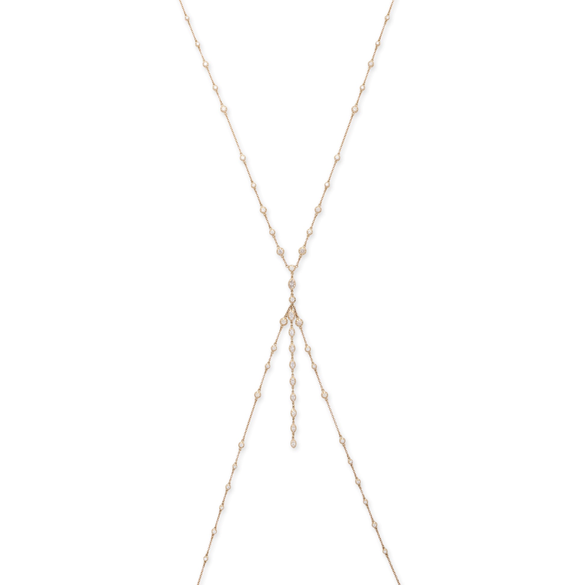 Round + Marquise Sophia Diamond Bodychain With Drip