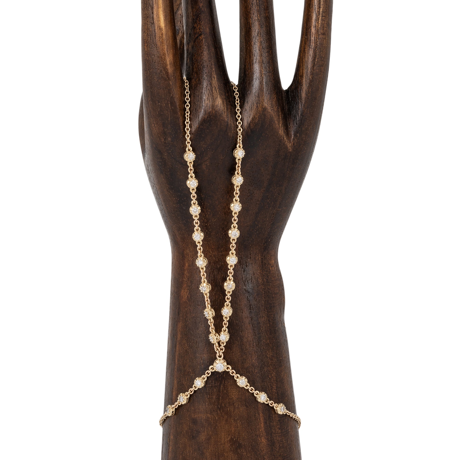 23 Sophia Diamond Double Stem Finger Bracelet