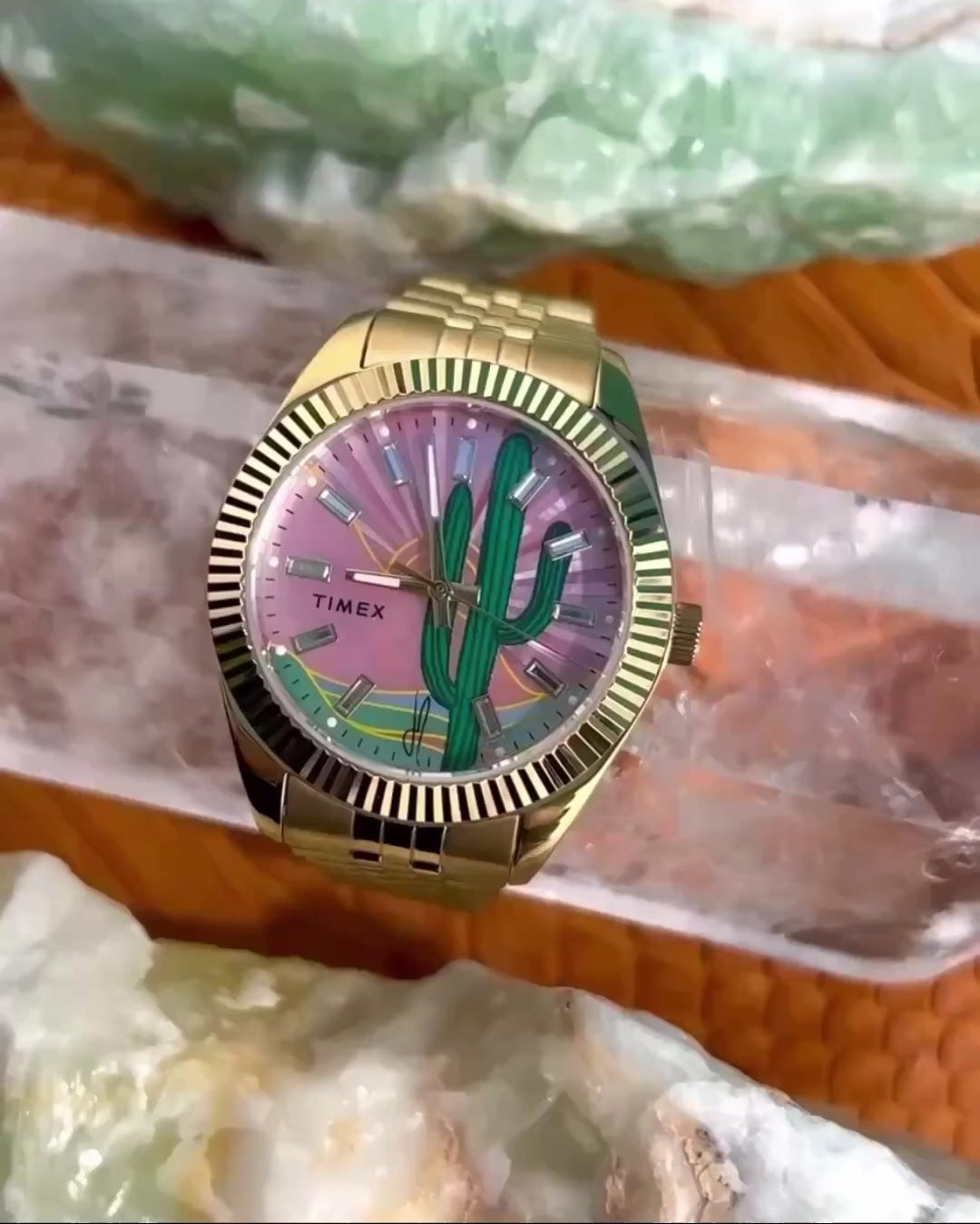 Timex x Jacquie Aiche Legacy Desert Daze Watch Mosaic Mother of Pearl