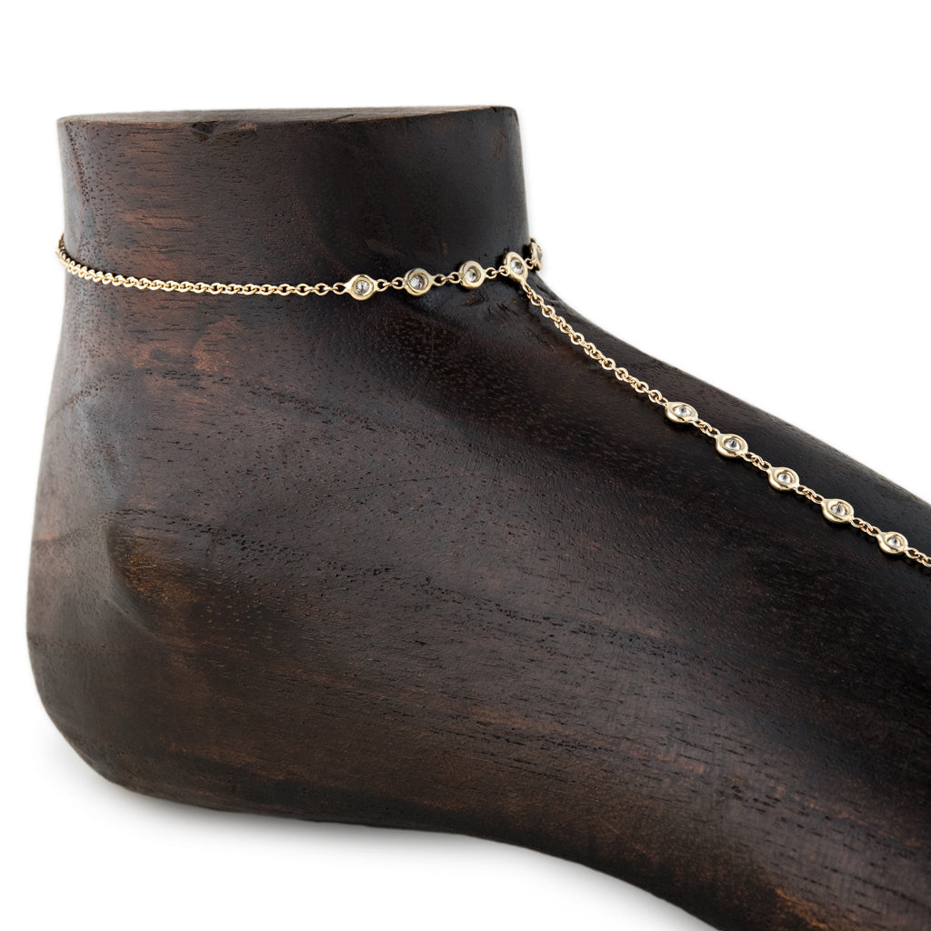 17 Diamond Toe Anklet