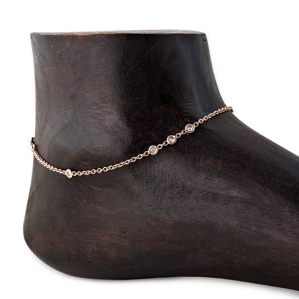 3x2x1 Diamond Anklet