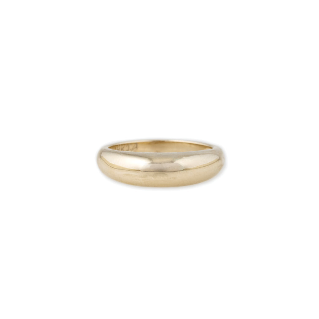 Smooth Gold Dome Ring
