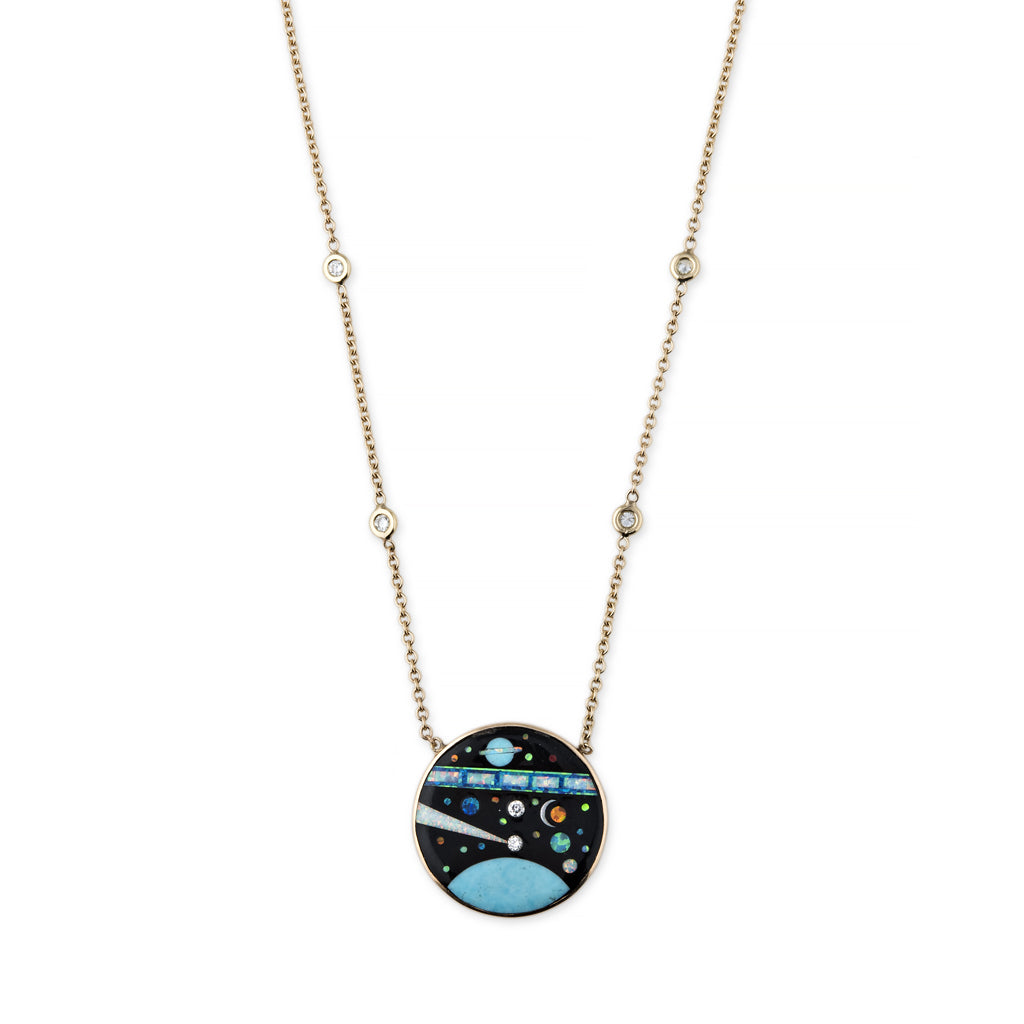 Small Galaxy Inlay Necklace
