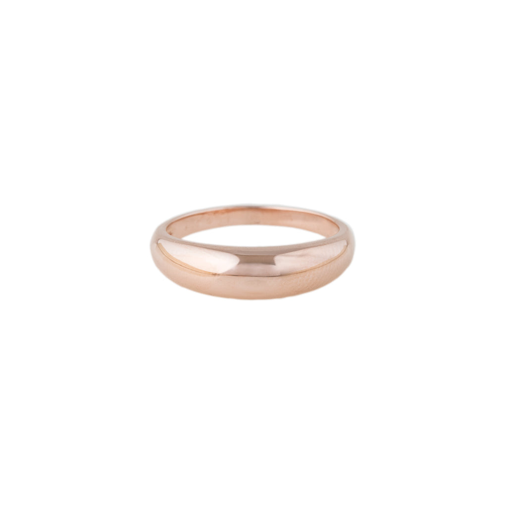 Smooth Gold Dome Ring