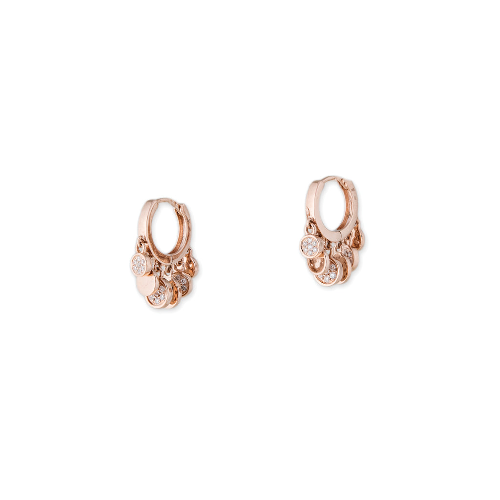 Pave Mini Disco Shaker Hoop
