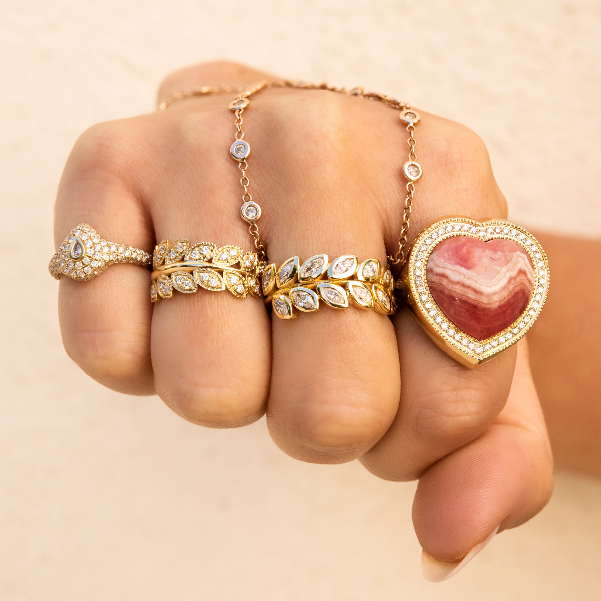 MARQUISE DIAMOND VINE RING