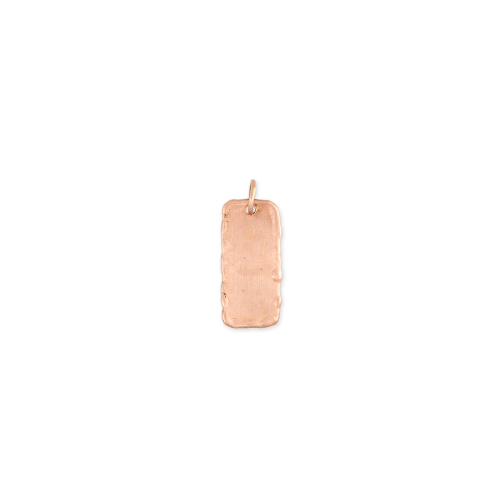 ELONGATED RECTANGLE TAG CHARM