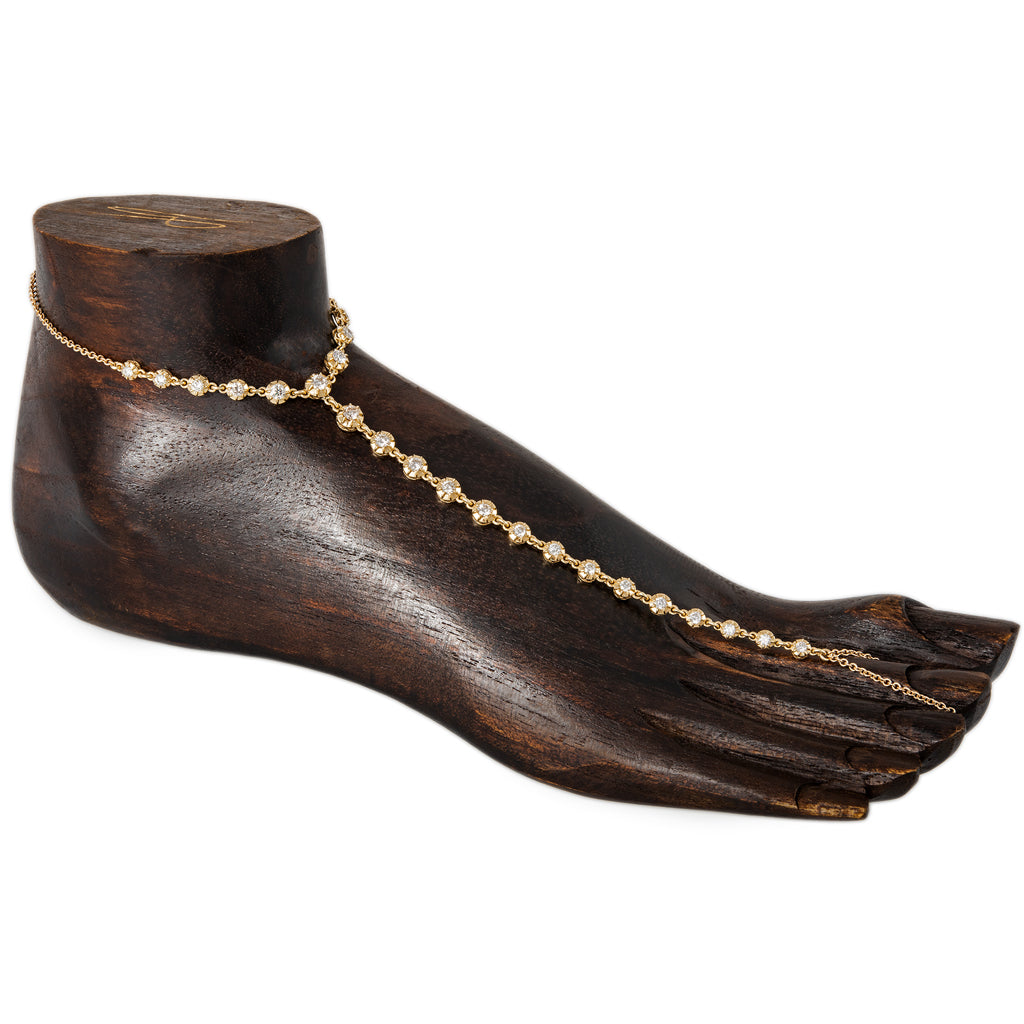 Graduated Sophia Diamond Toe Anklet