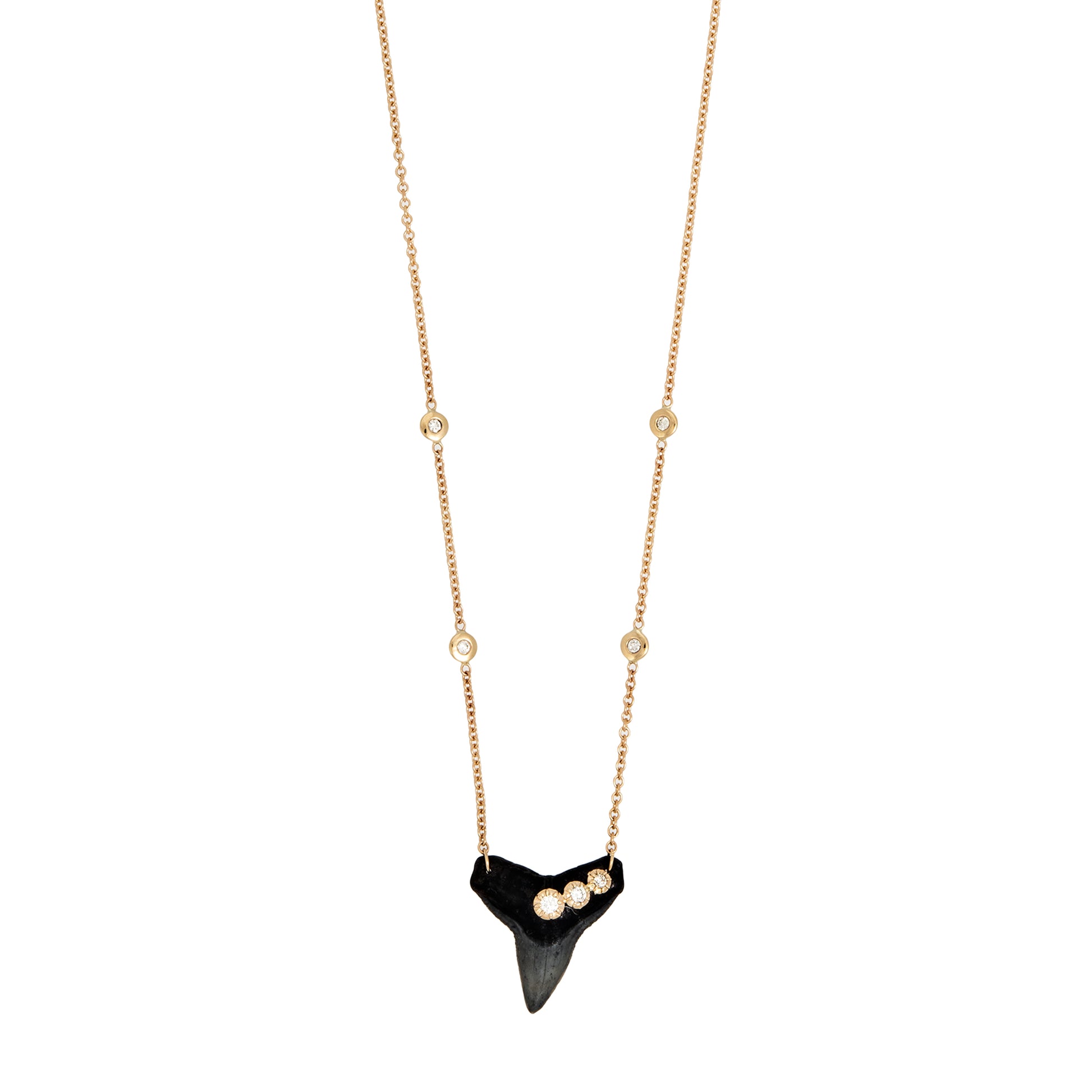 3 Sophia Diamond Shark Tooth Necklace