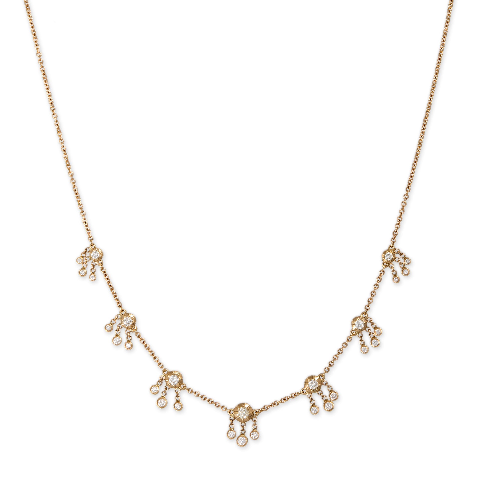 7x3 Sophia Diamond Shaker Necklace