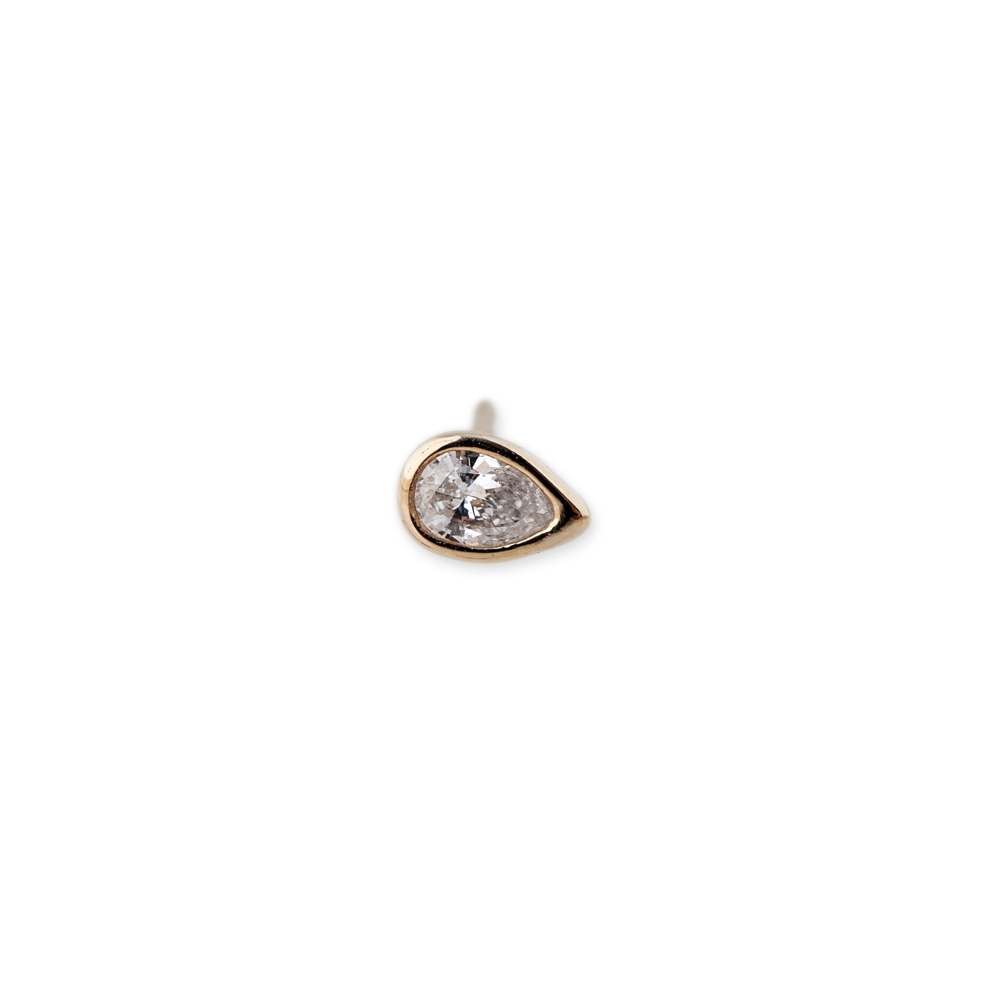 Teardrop Diamond Stud