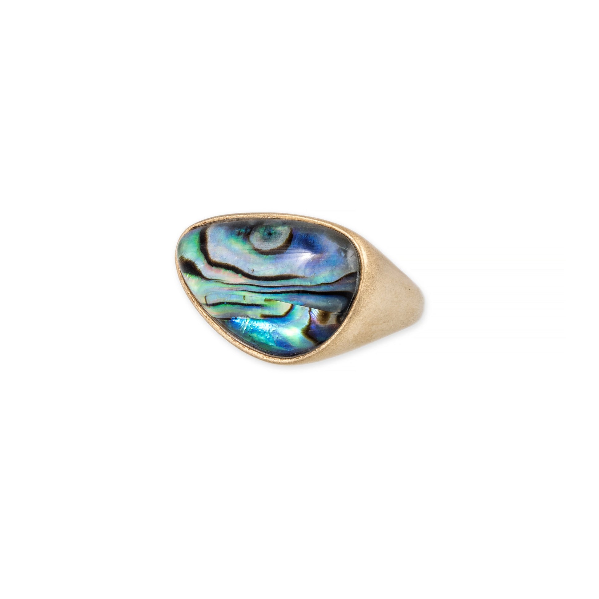 Freeform Abalone Ring