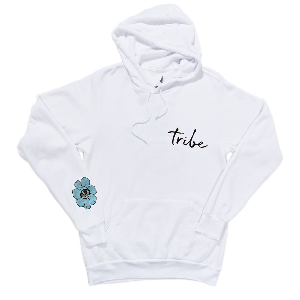 SWEET LEAF CROWN WHITE HOODIE