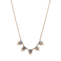 5 Pave Labradorite Chevron Necklace