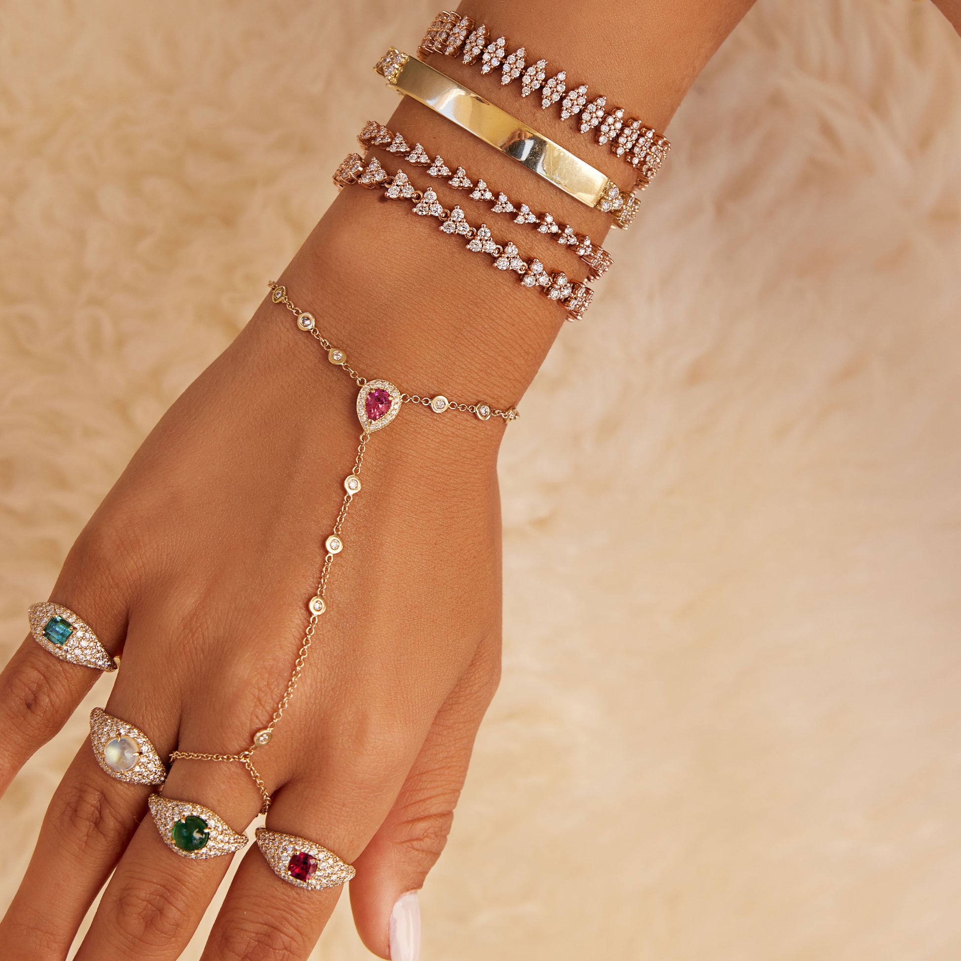 Large Diamond Liz Bracelet