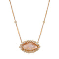 Sophia Diamond Border Marquise Moonstone Necklace