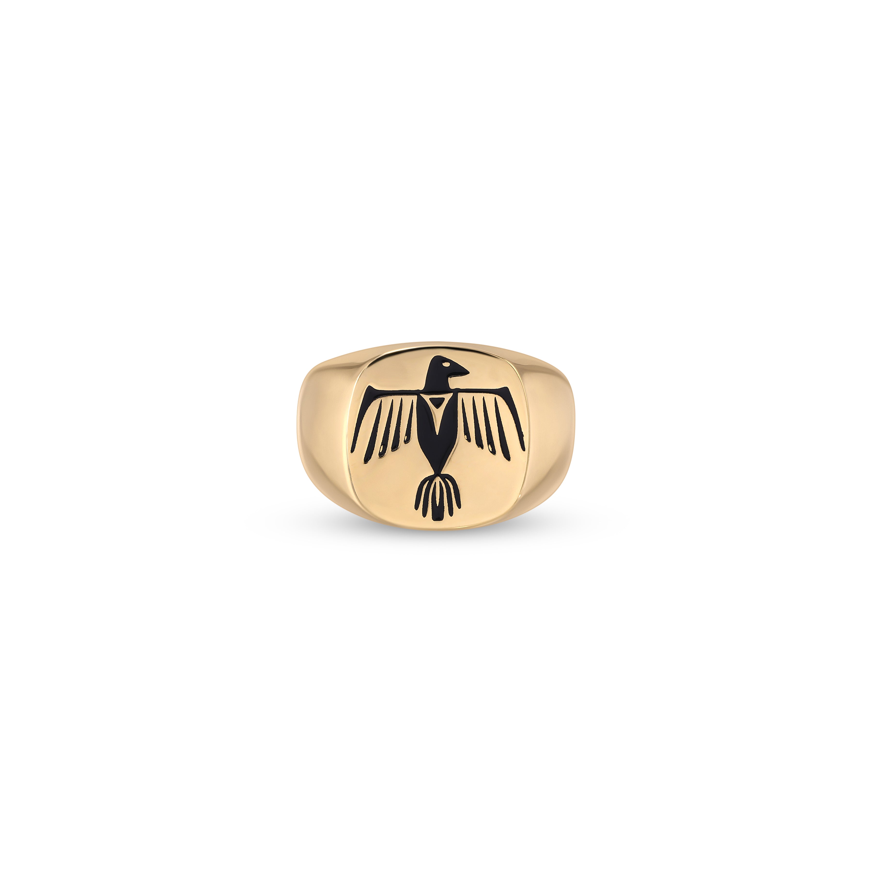 Thunderbird Crest Signet Ring