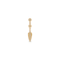 2 Diamond Pave Baby Feather Drop Stud