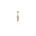 Pave Diamond Baby Feather Drop Stud
