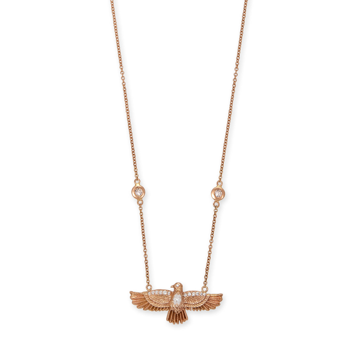 Small Thunderbird Diamond Necklace