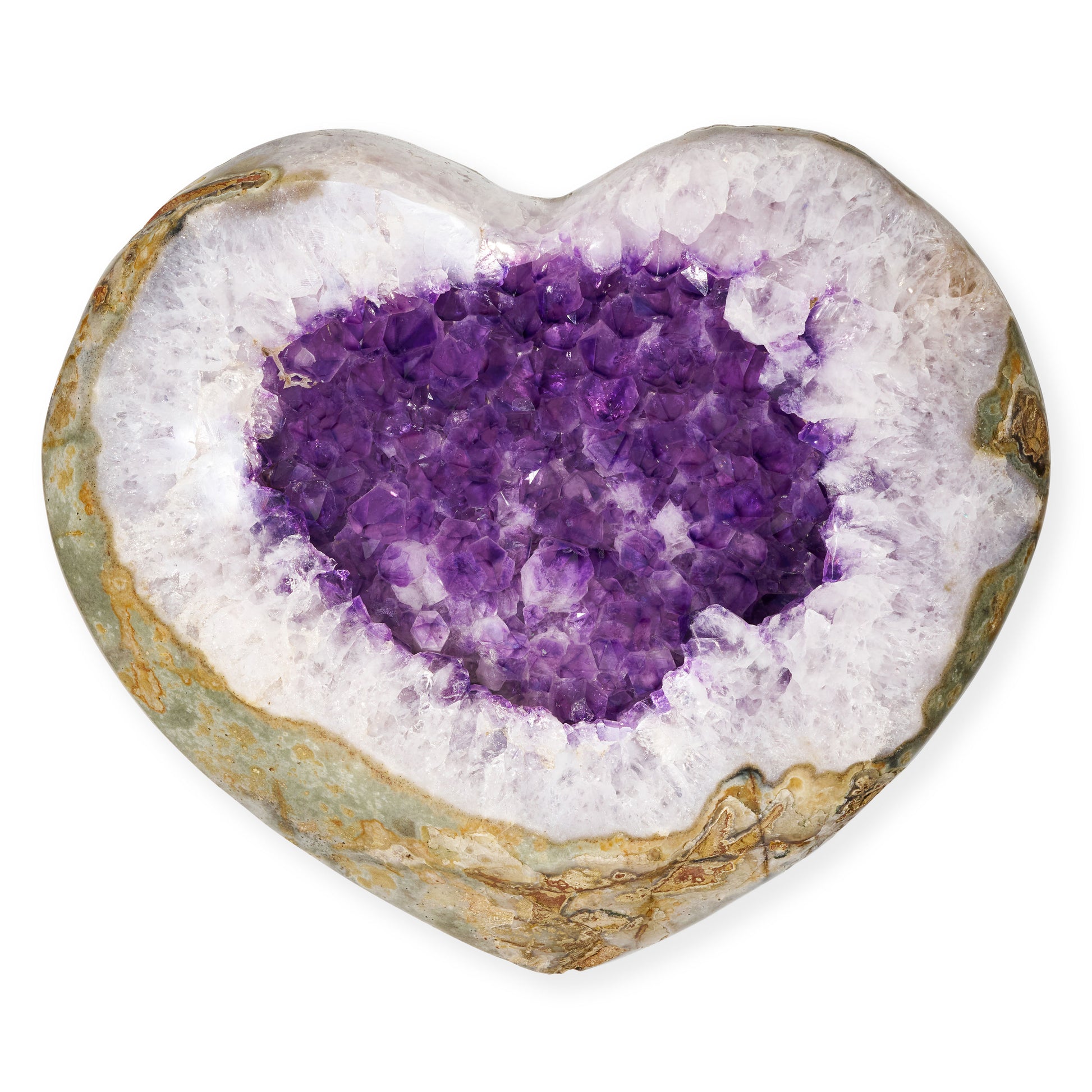 Large Amethyst Heart Crystal