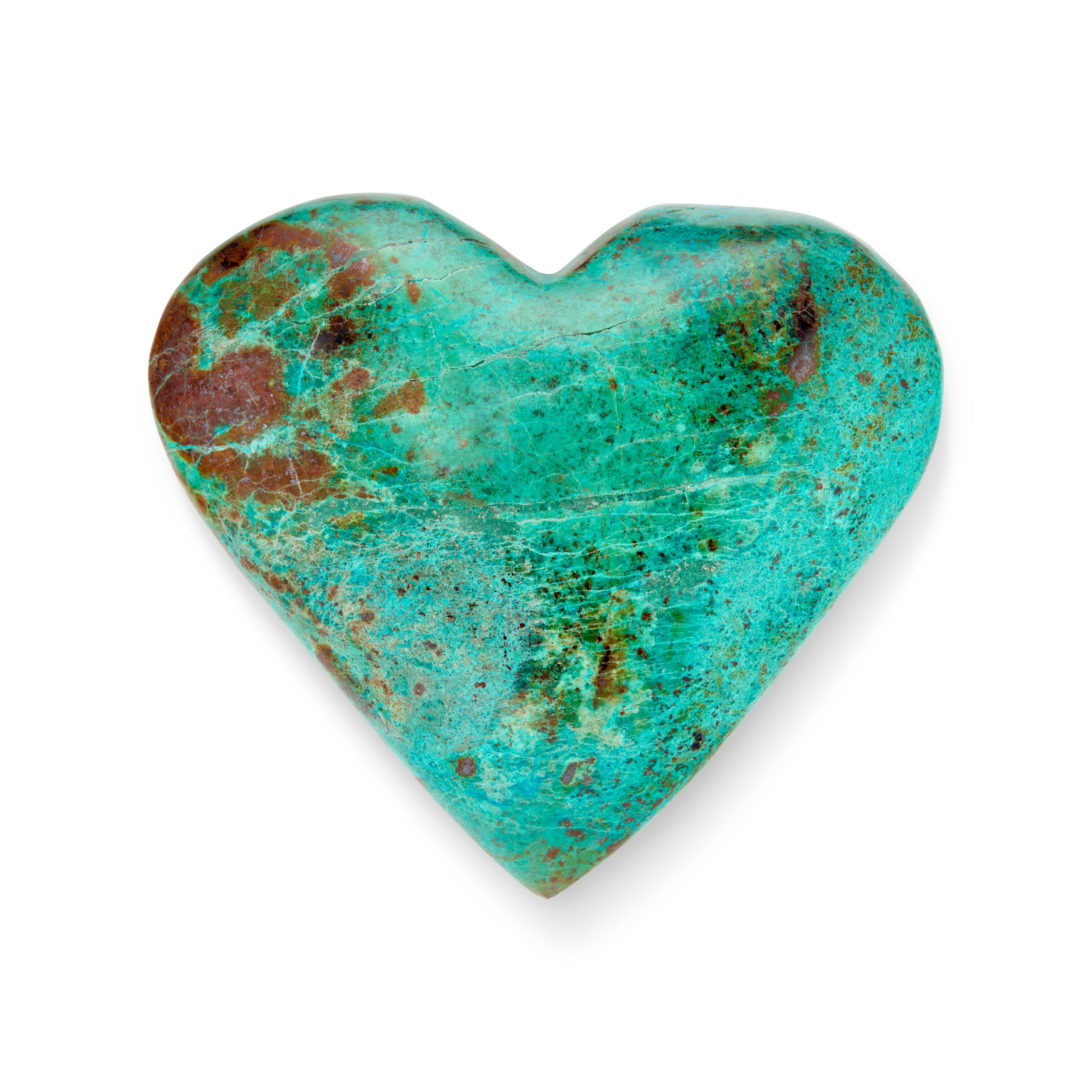 LARGE CHRYSOCOLLA HEART