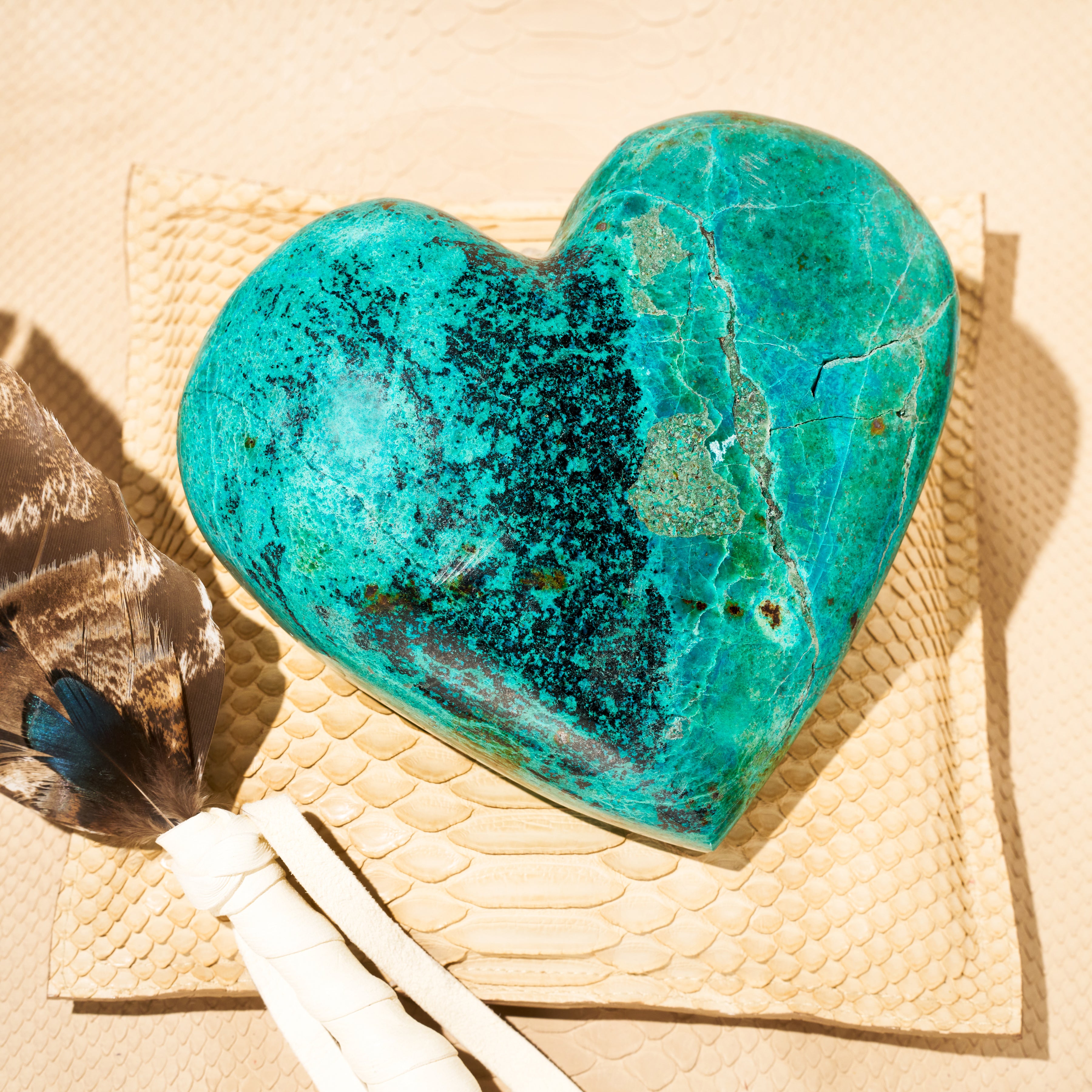 CHRYSOCOLLA HEART