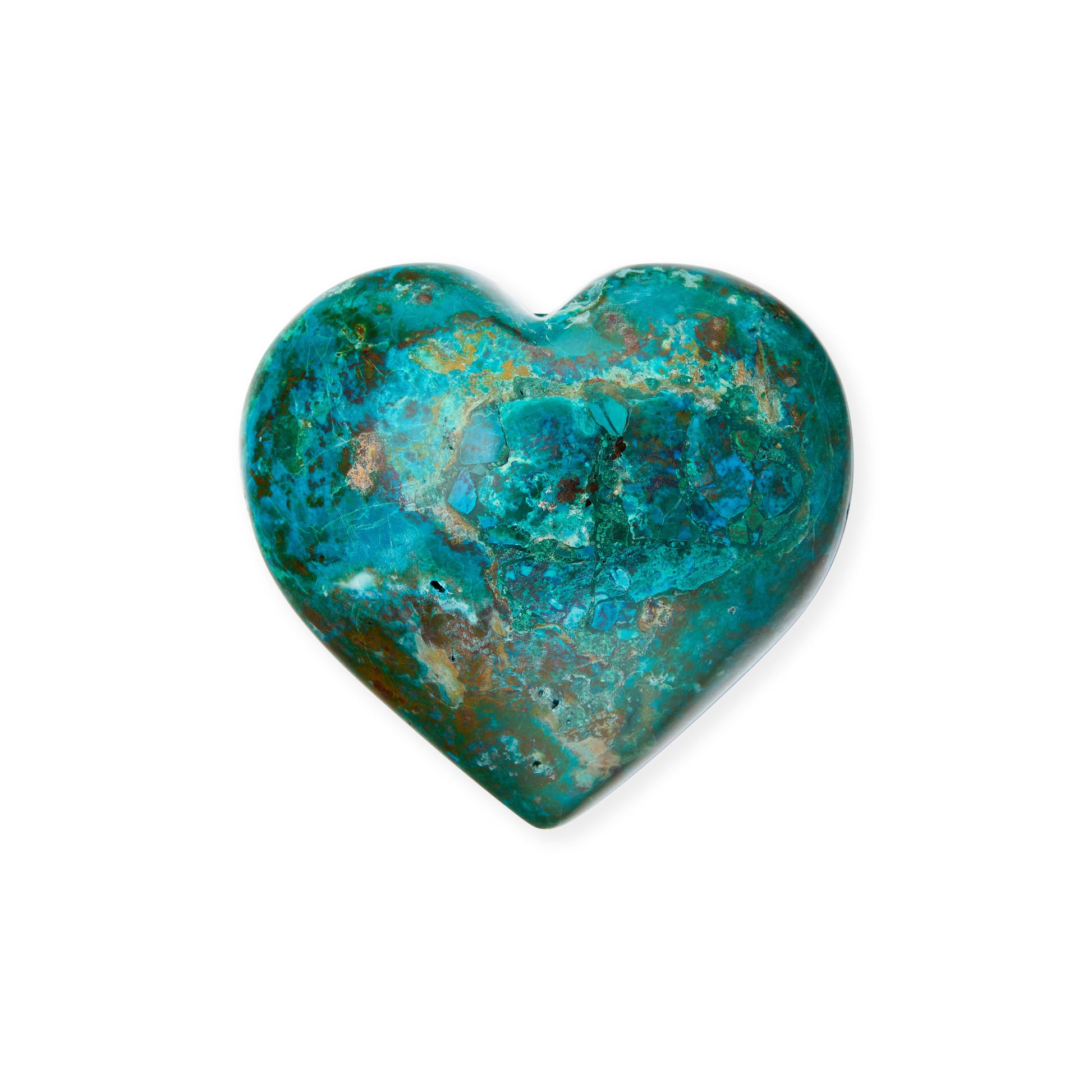 Chrysocolla Heart Crystal