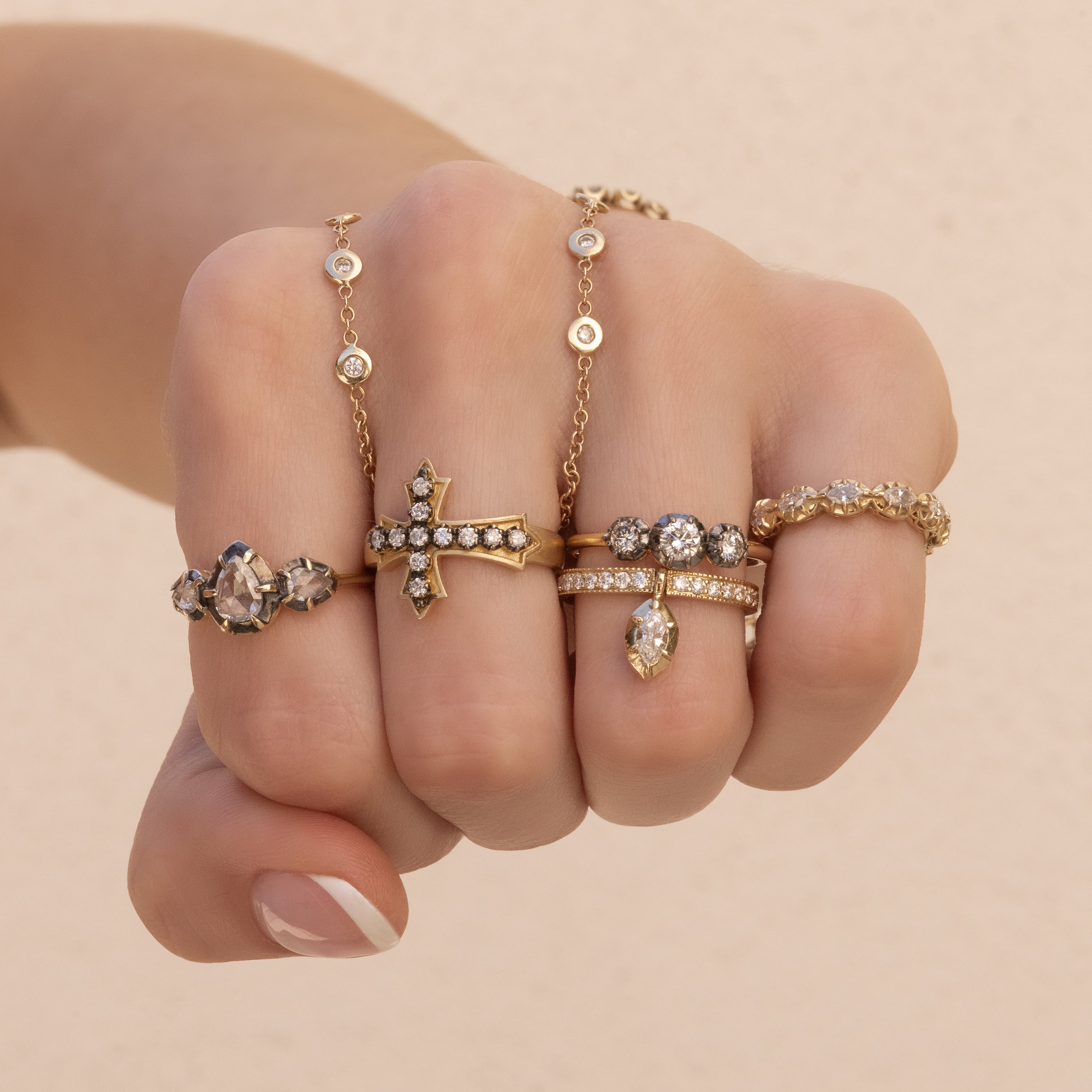 Marquise Sophia Diamond Eternity Band Ring