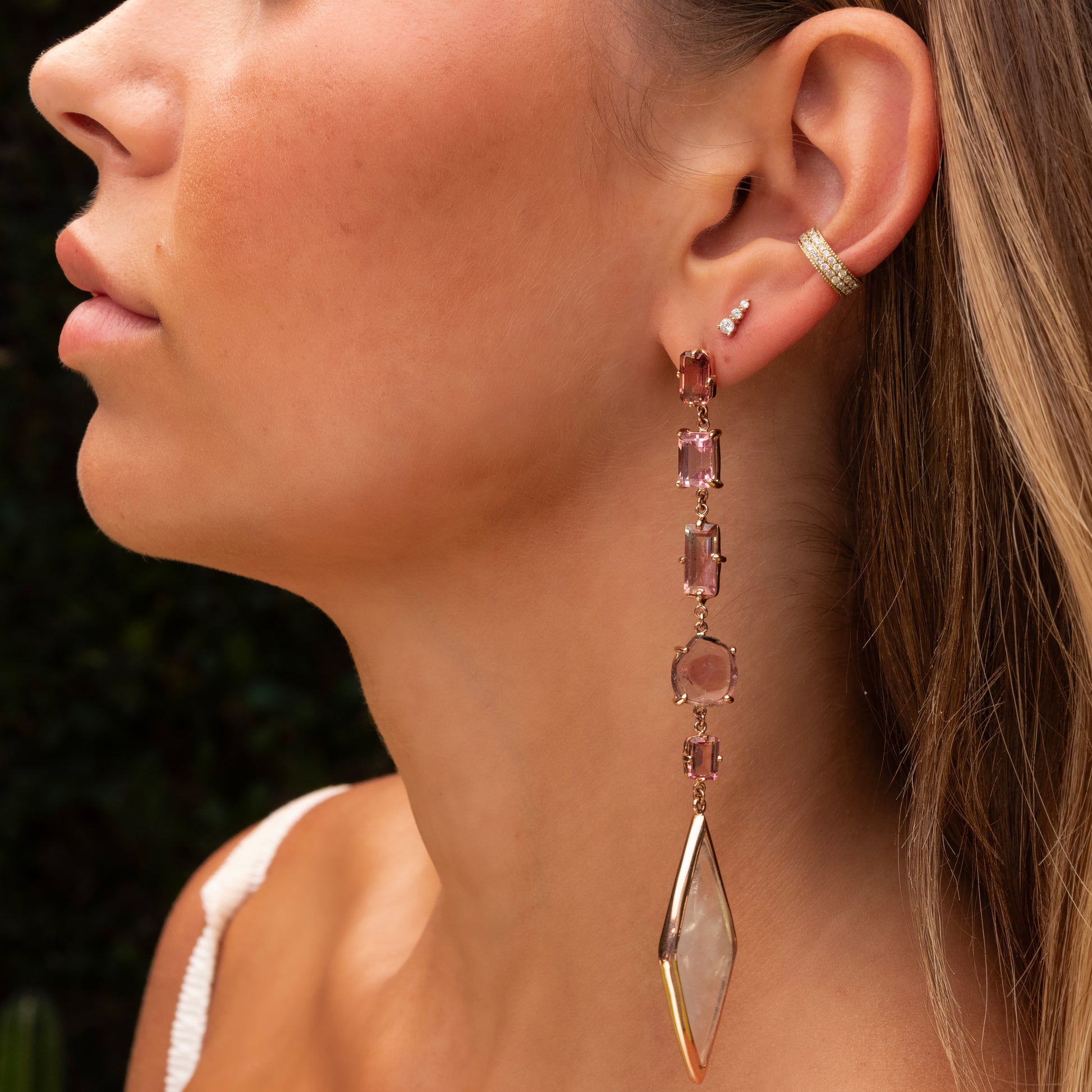 Double Row Pave Ear Cuff